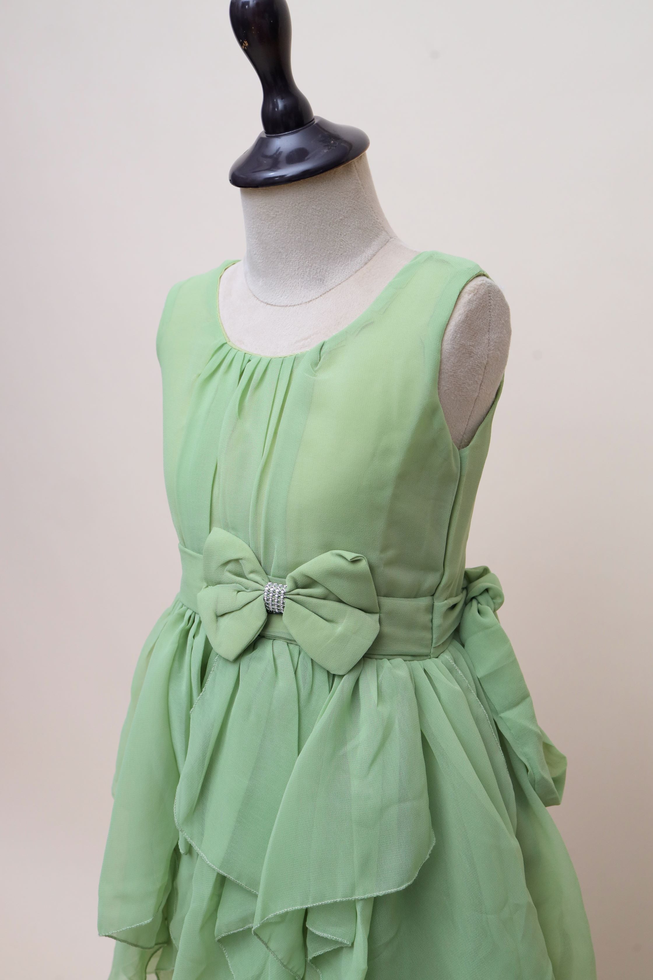Chiffon Bow Frock Dress