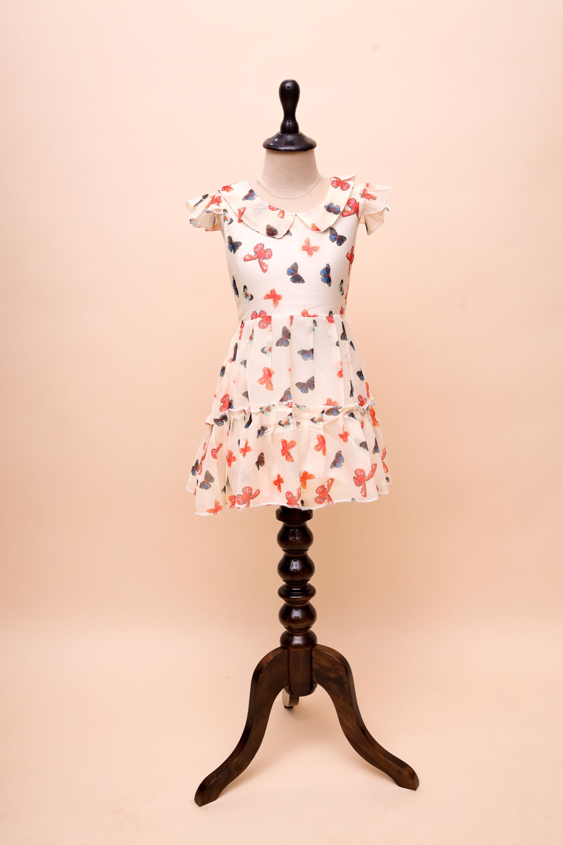 Butterfly Print Frock Dress
