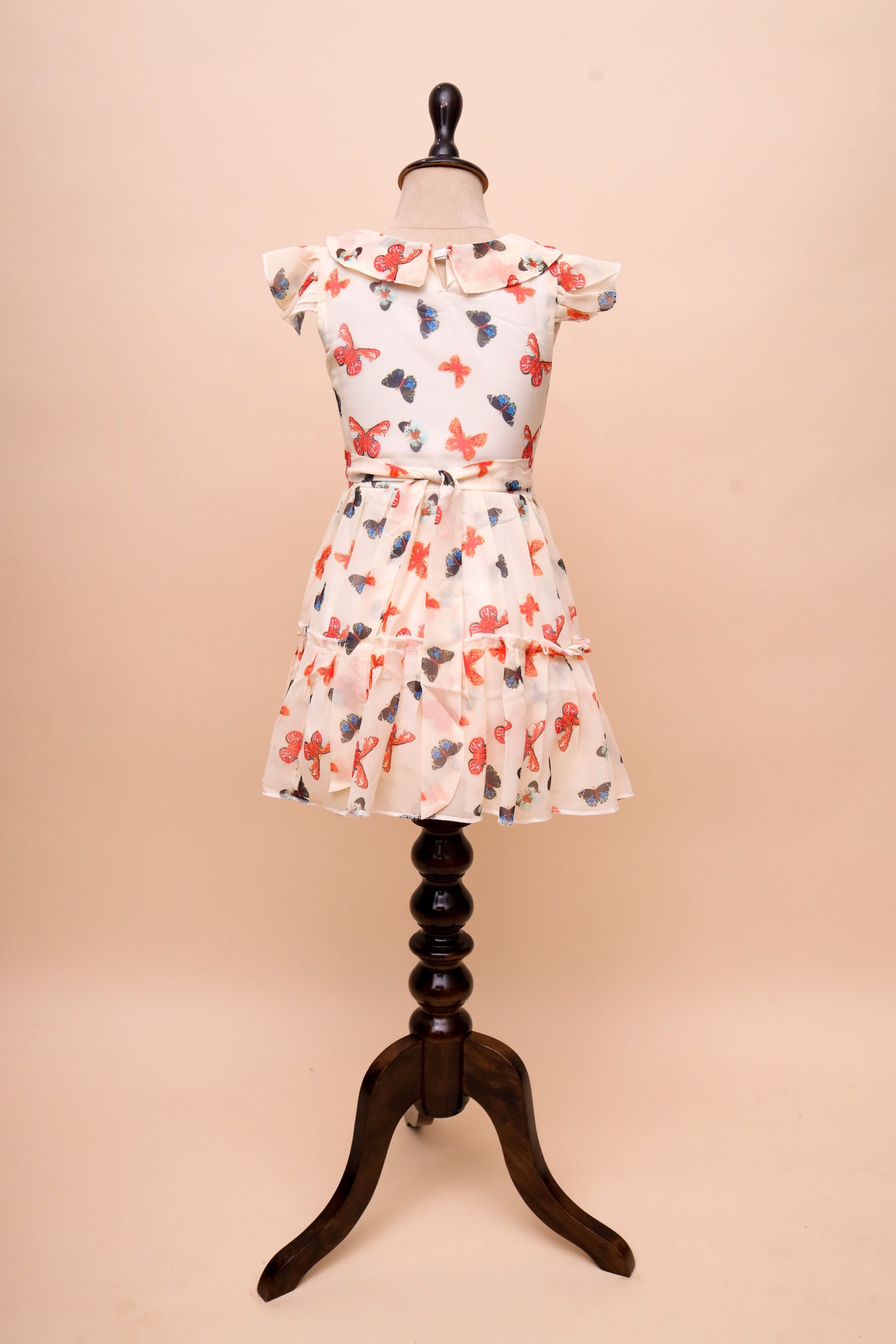 Butterfly Print Frock Dress
