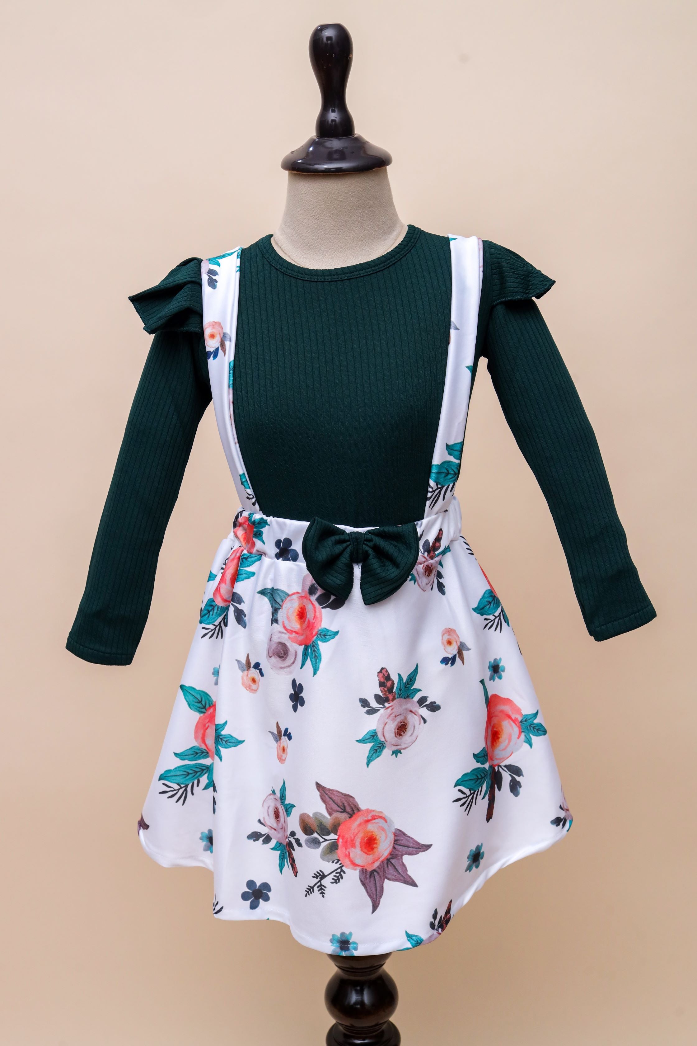 Floral Suspender Dress & Top Set
