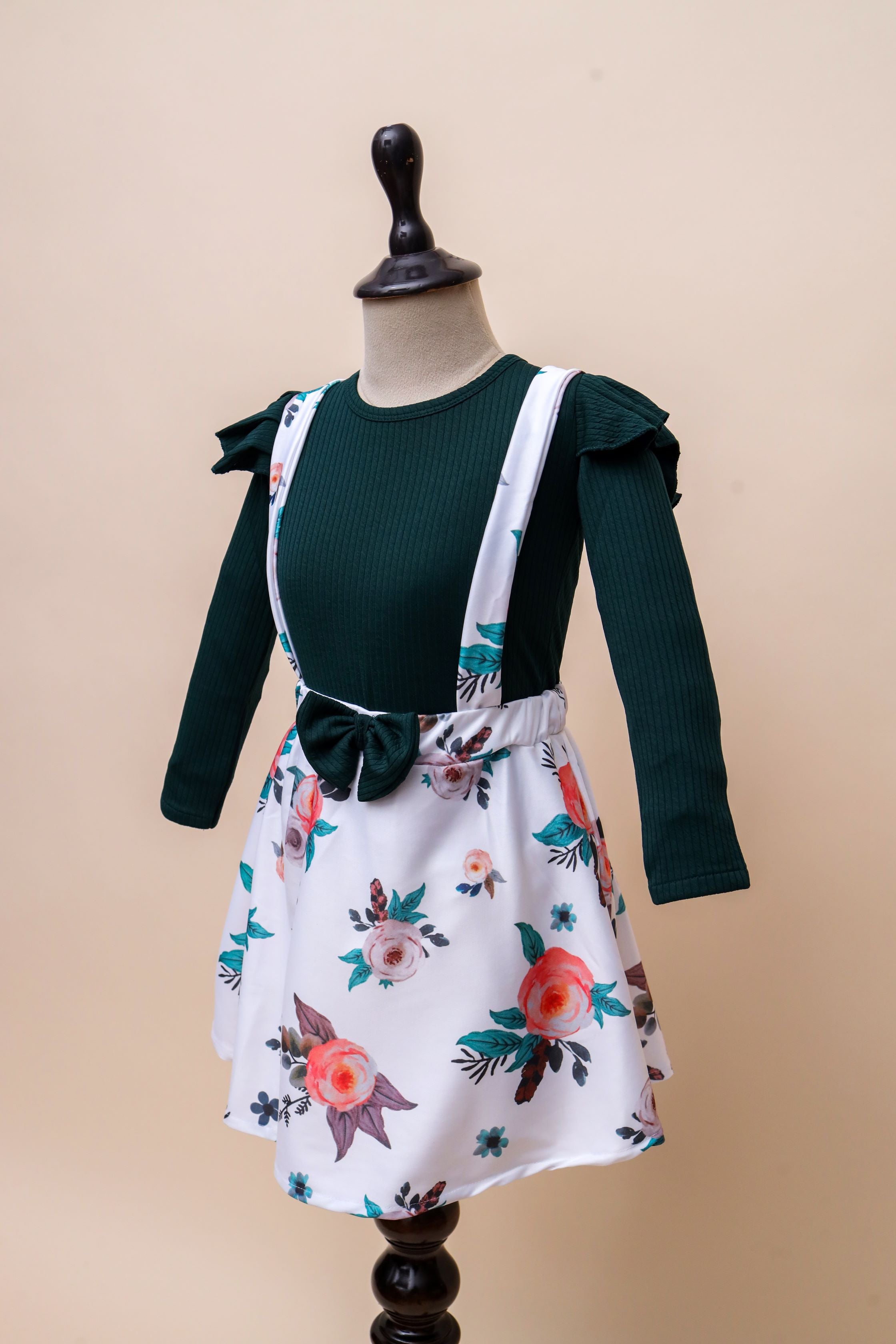 Floral Suspender Dress & Top Set