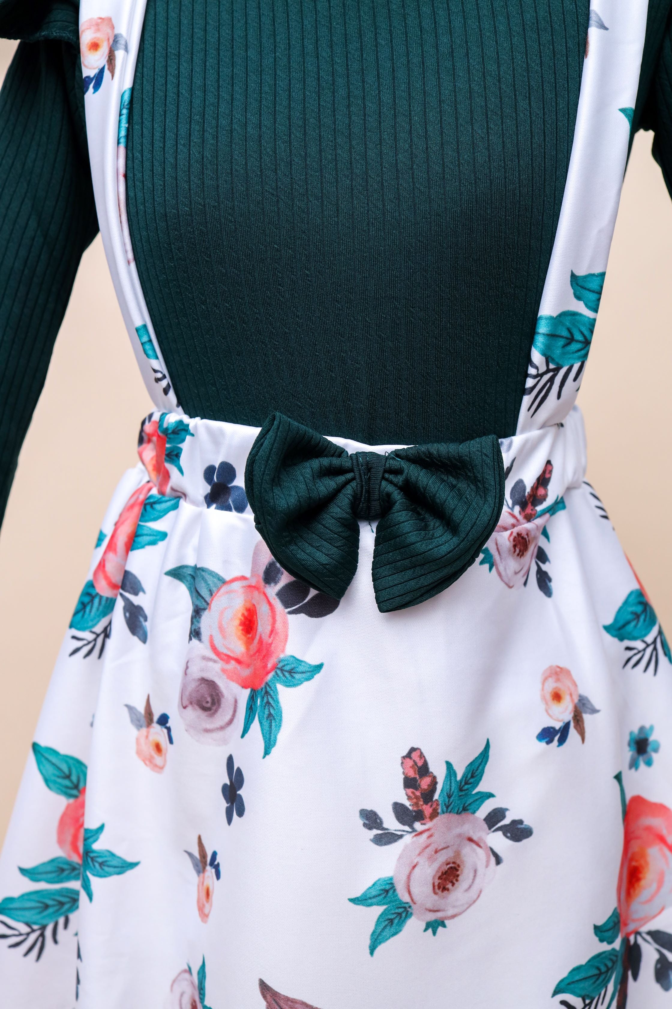 Floral Suspender Dress & Top Set