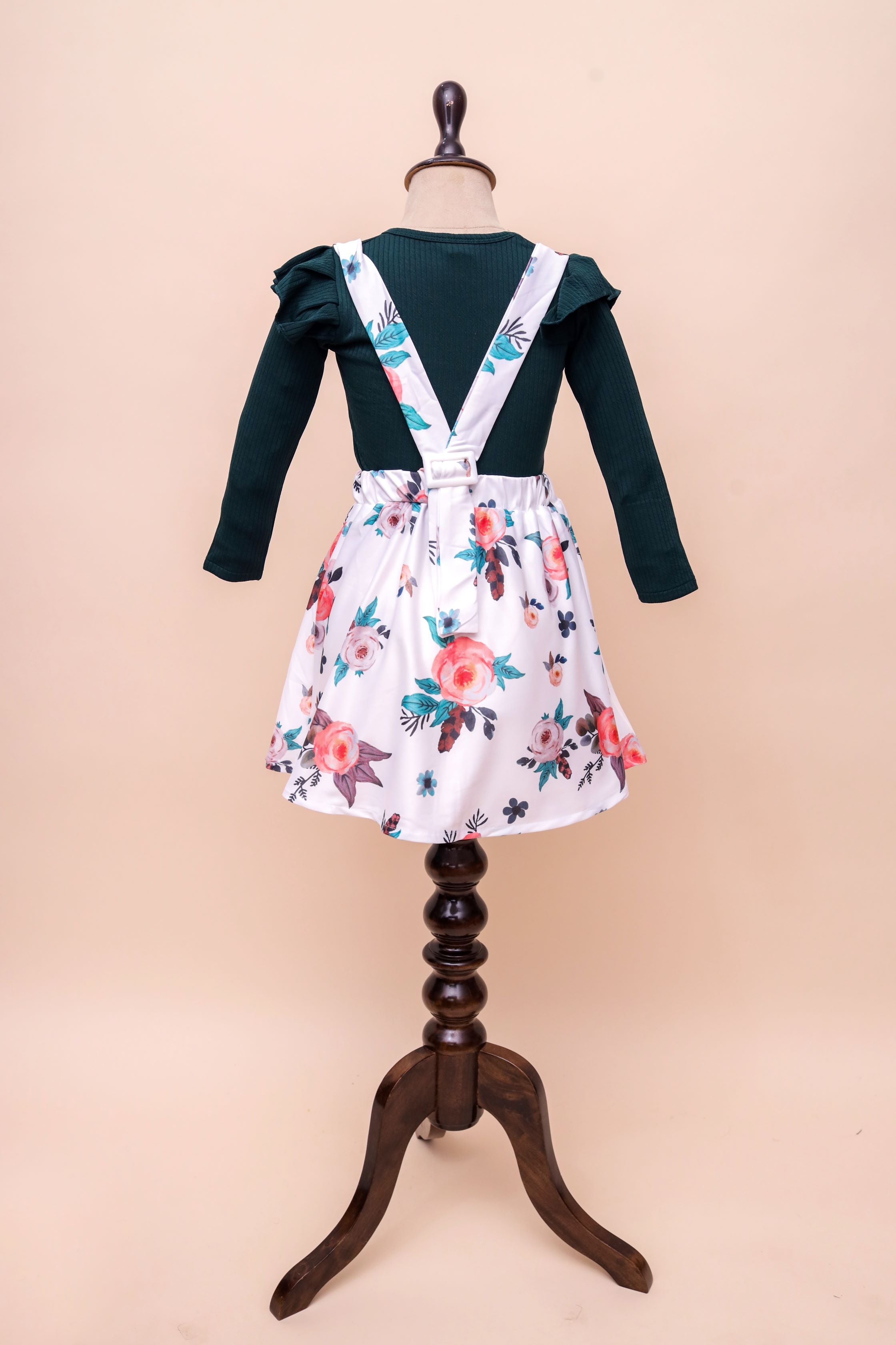 Floral Suspender Dress & Top Set