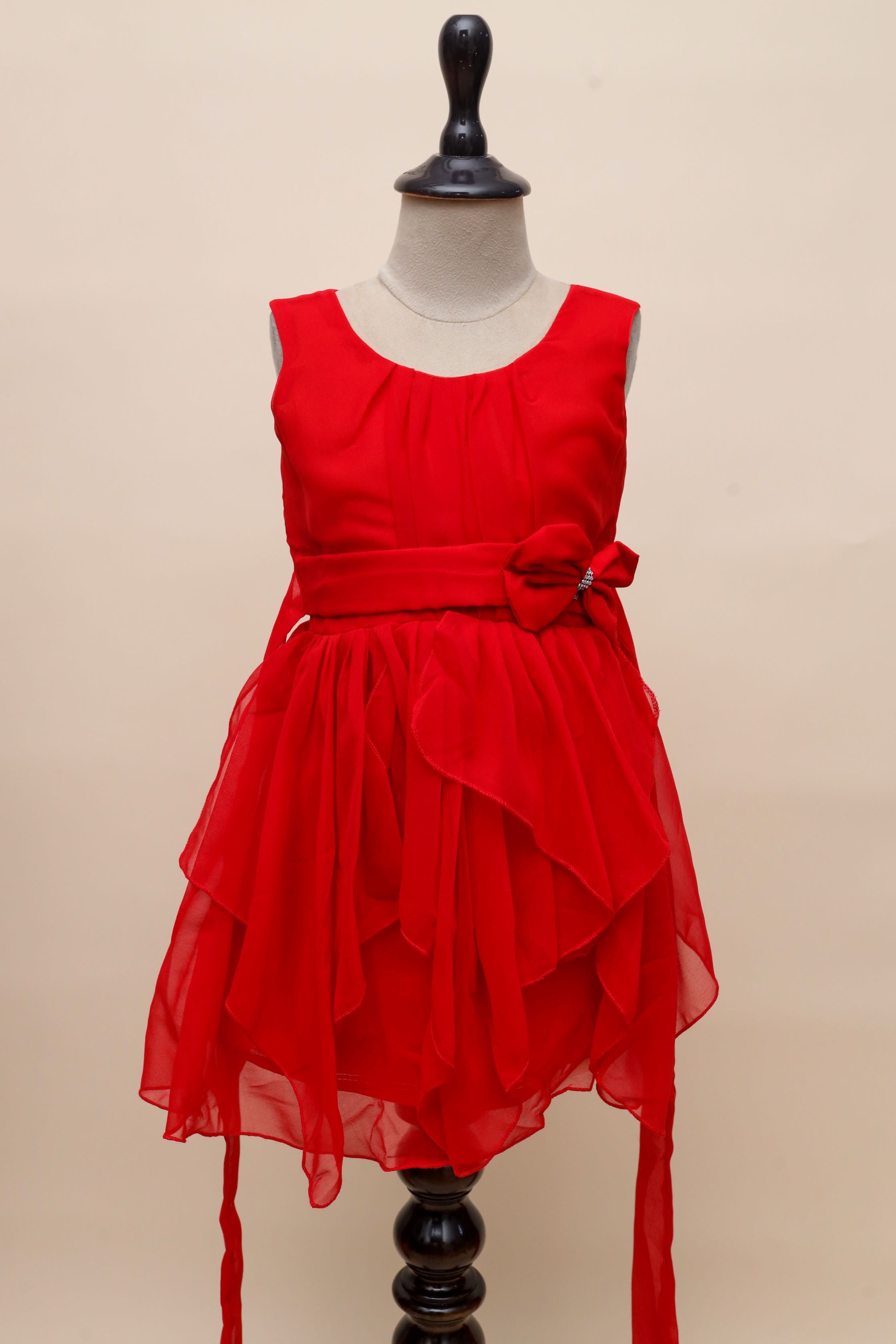 Chiffon Bow Frock Dress