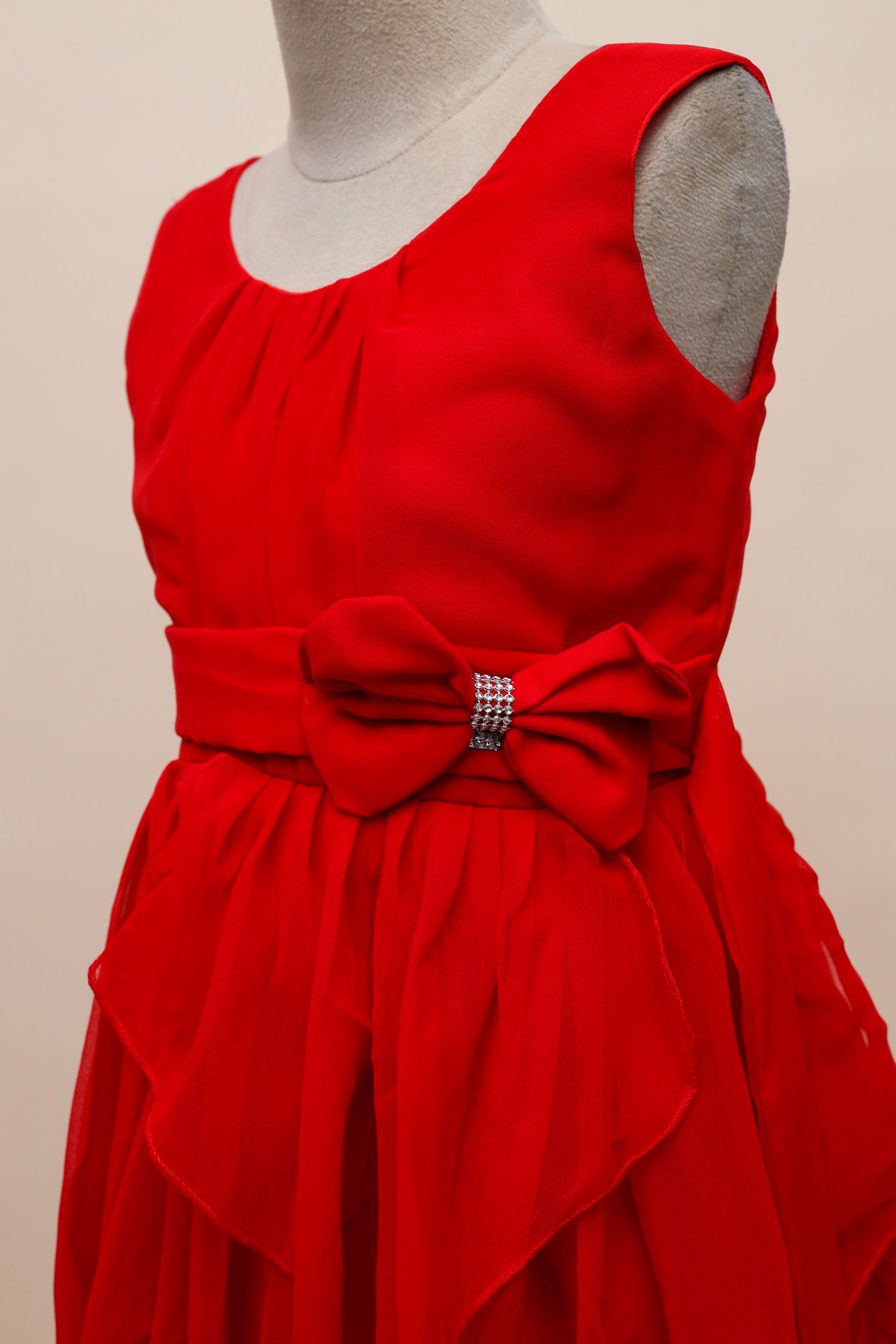 Chiffon Bow Frock Dress