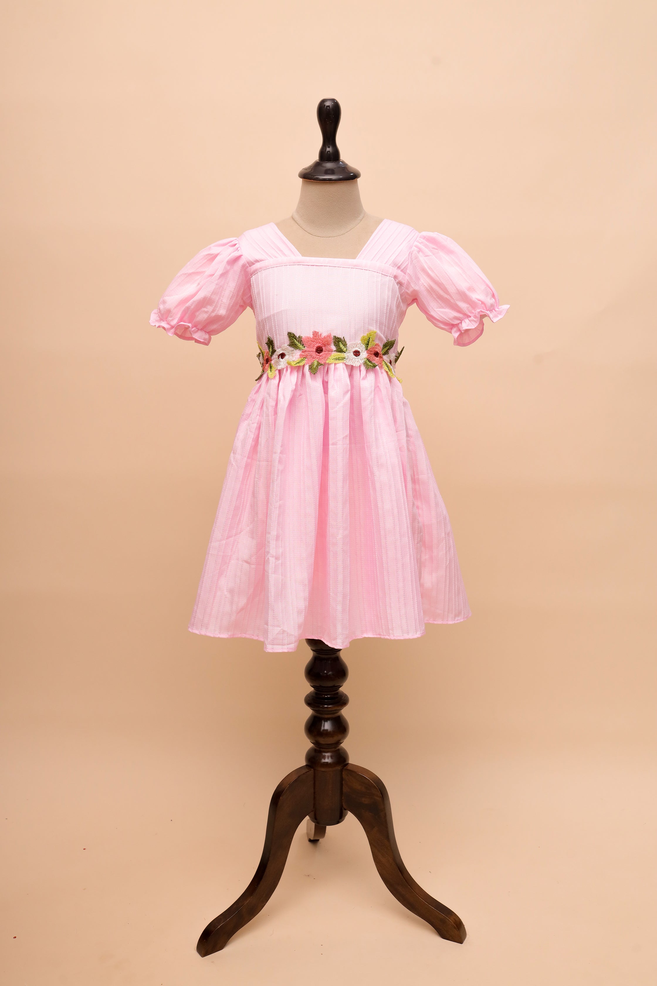 White Garden Embroidered Frock