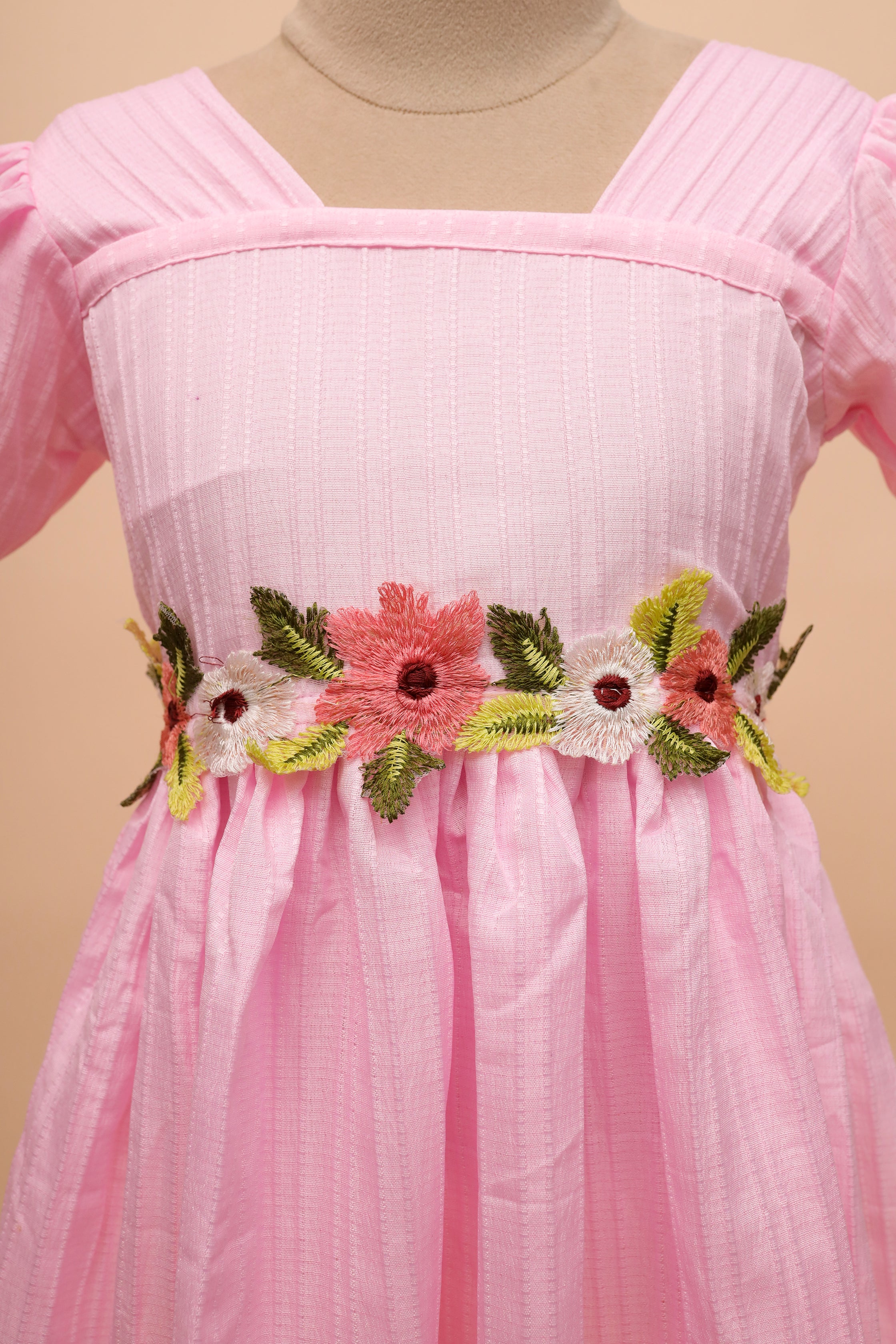 White Garden Embroidered Frock