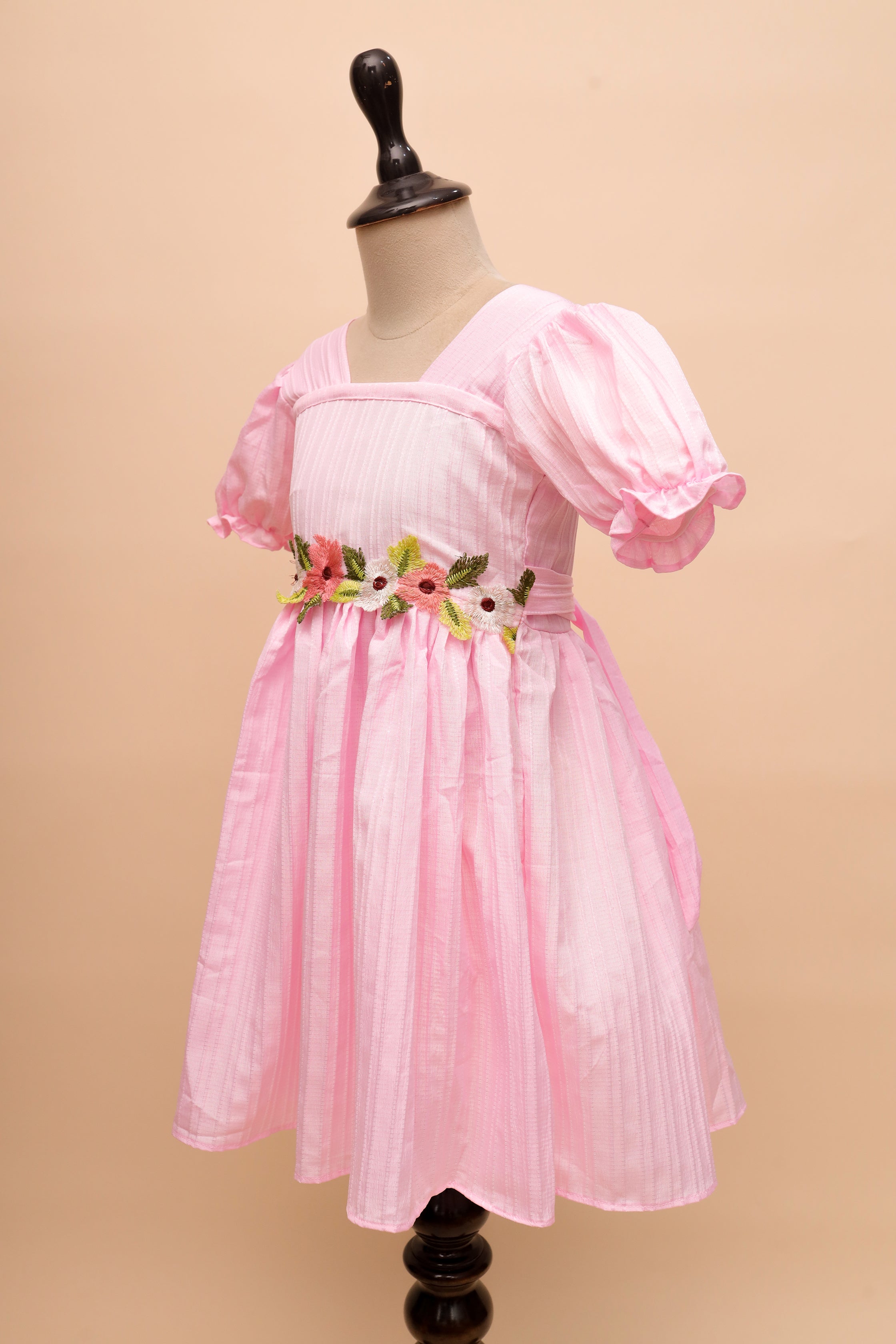 White Garden Embroidered Frock