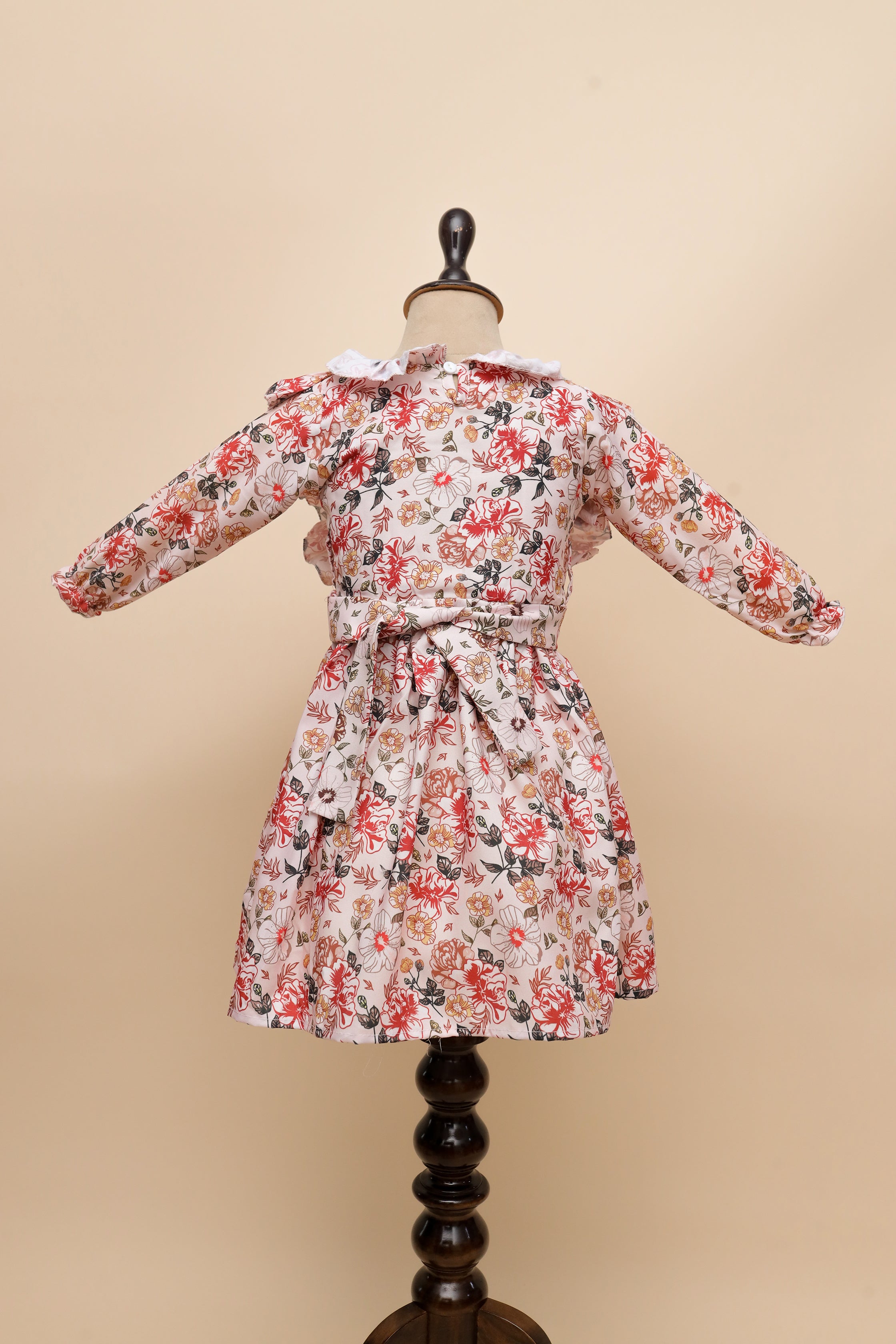 Autumn Blossom Ruffle Frock