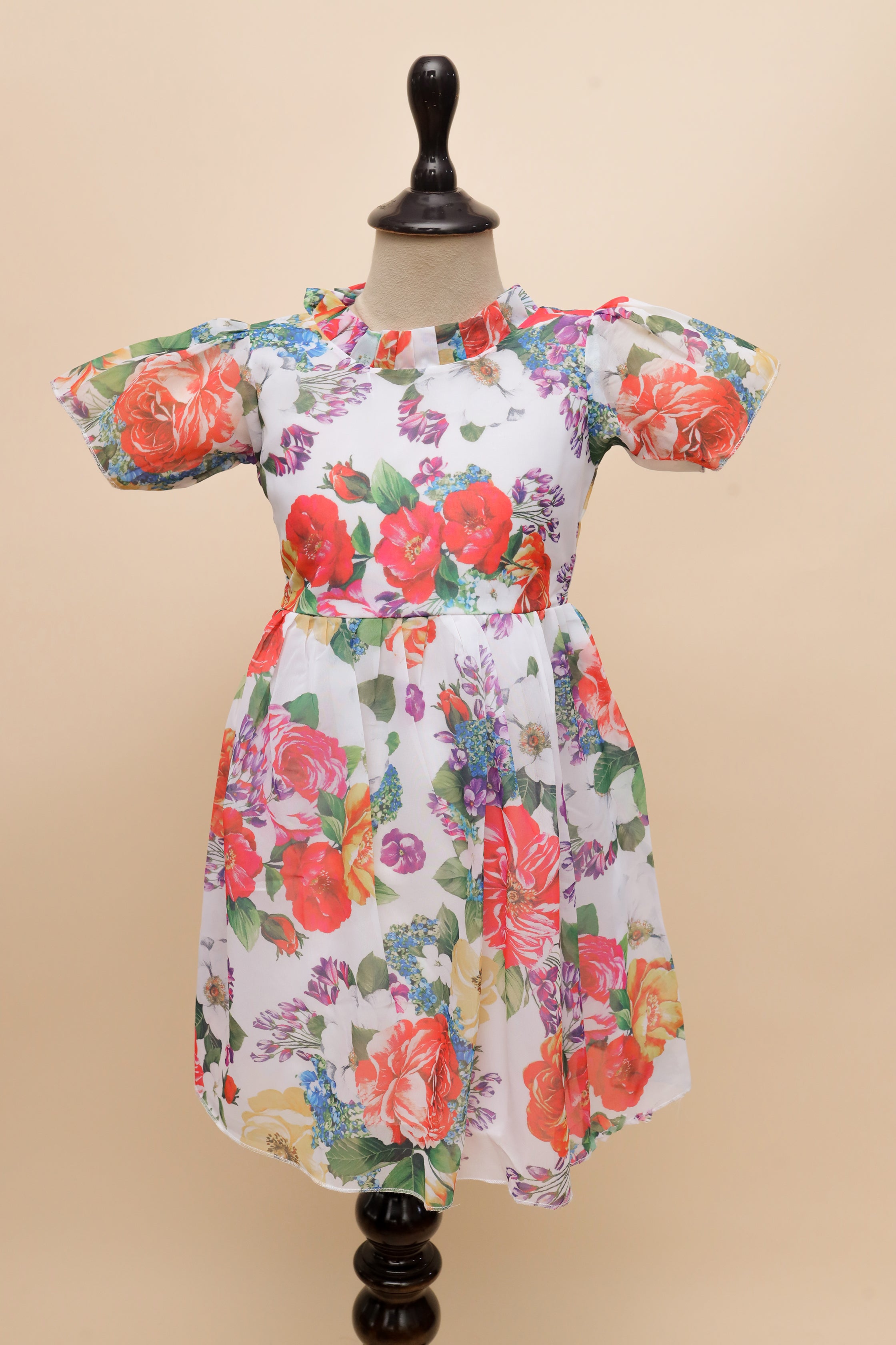 Vivid Blossom Garden Frock