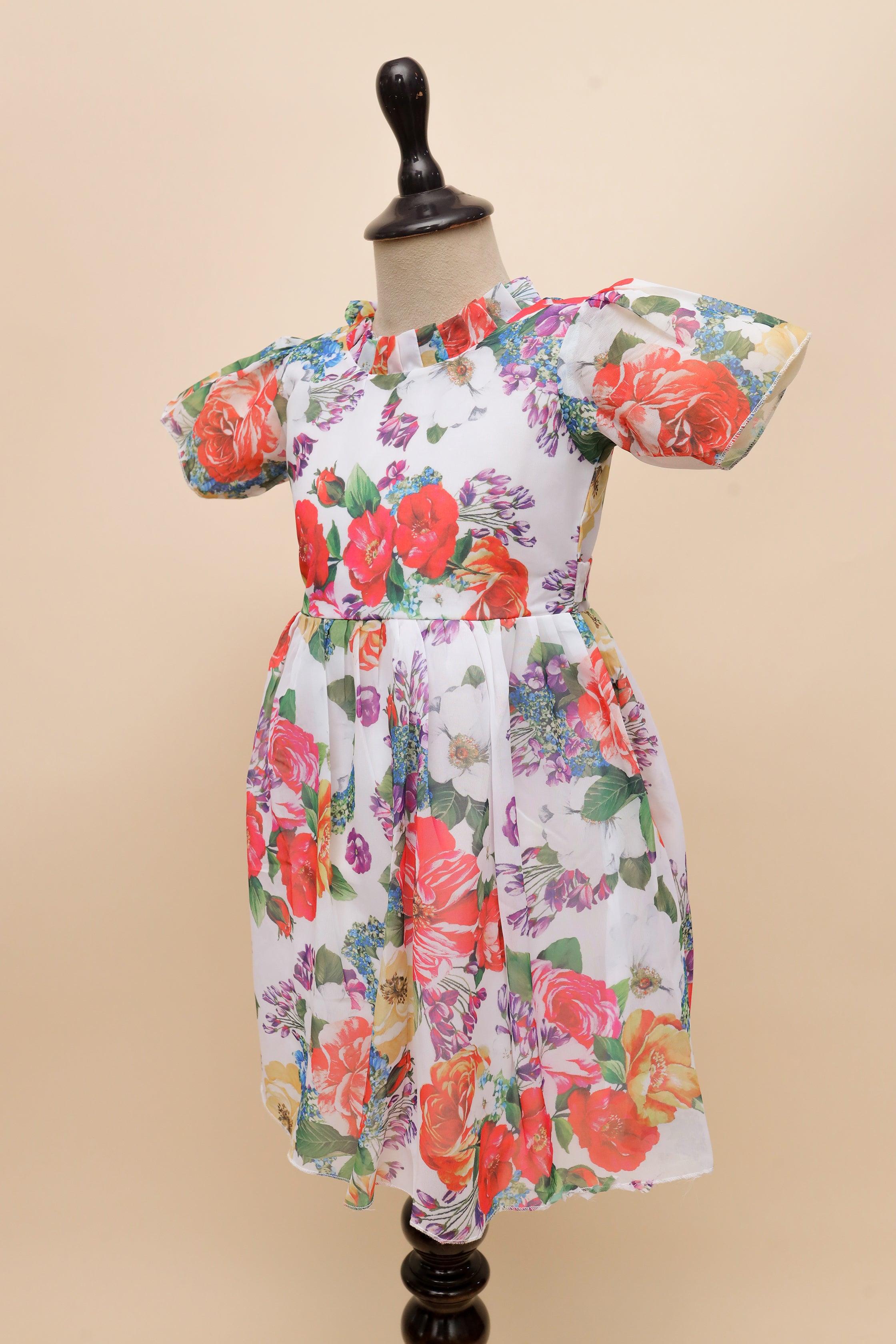 Vivid Blossom Garden Frock