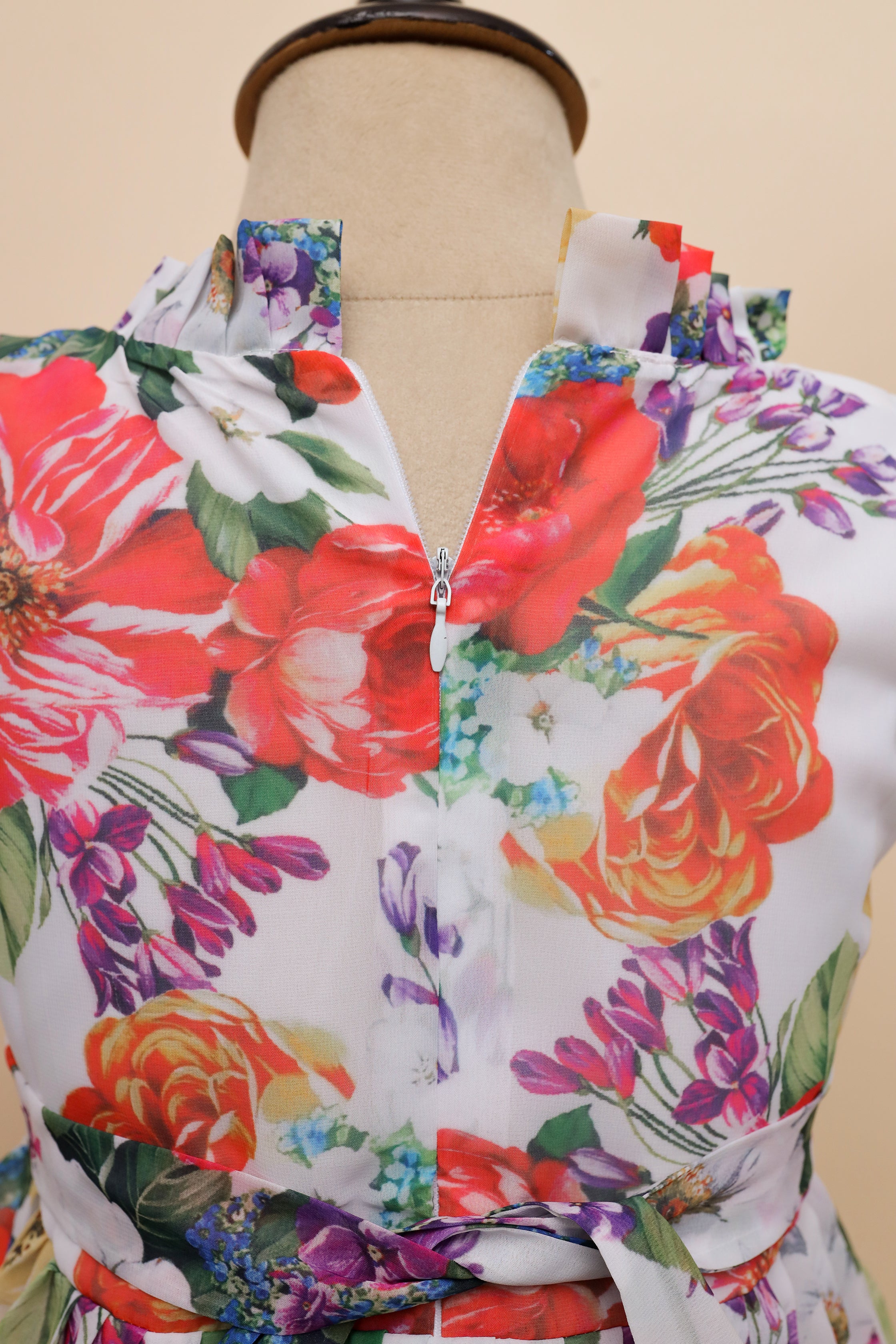 Vivid Blossom Garden Frock