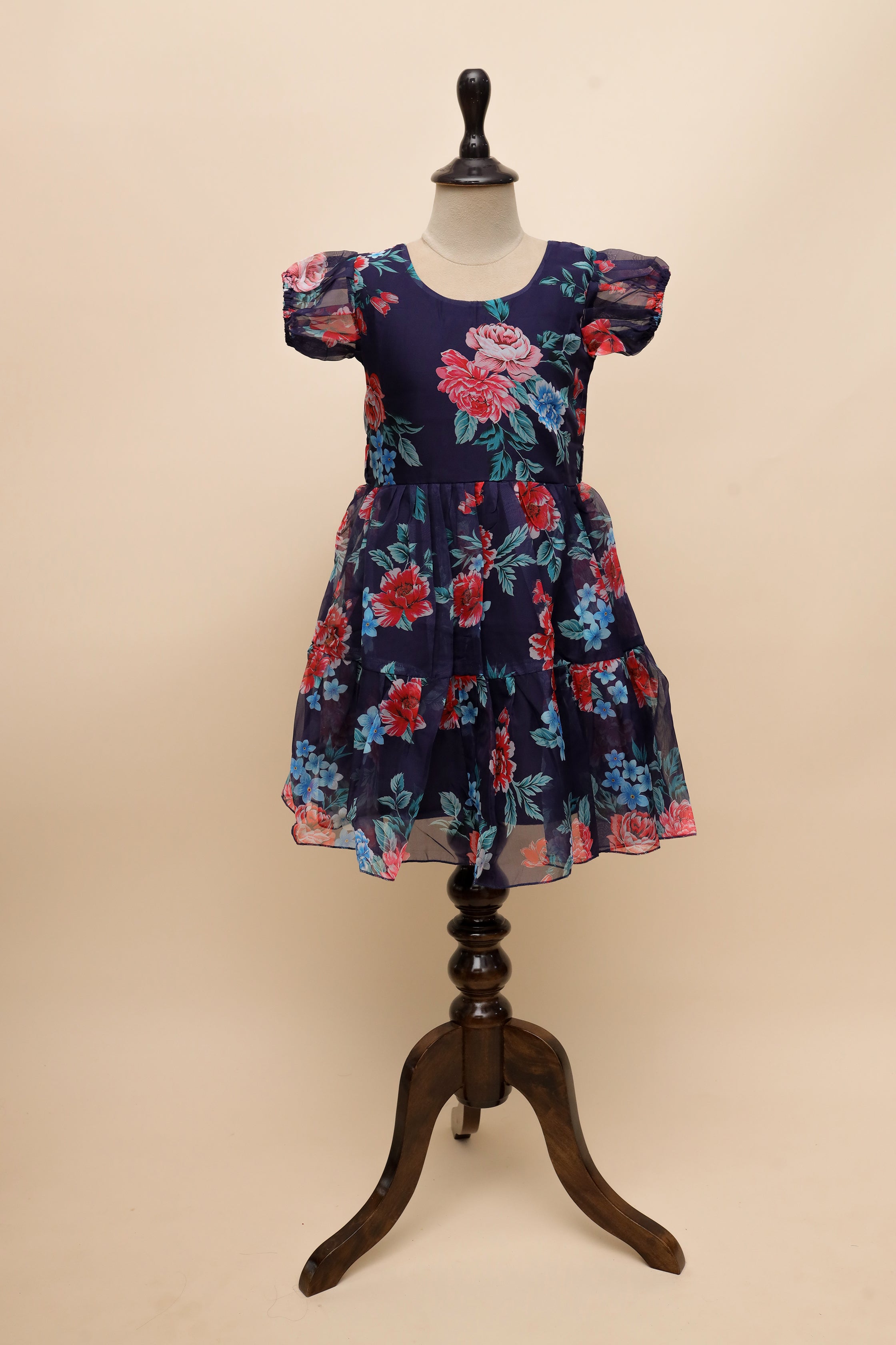 Twilight Bloom Tiered Frock