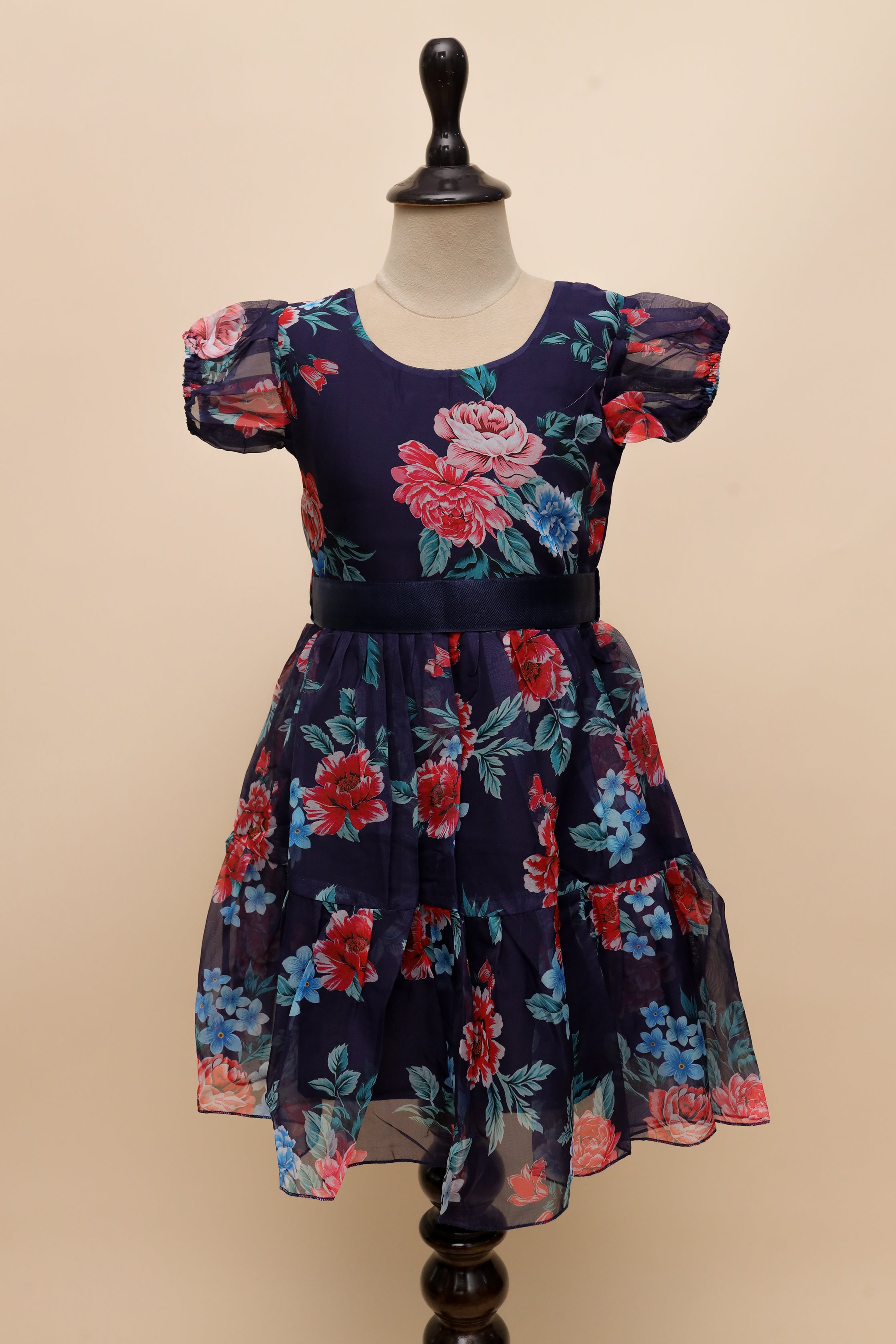 Twilight Bloom Tiered Frock
