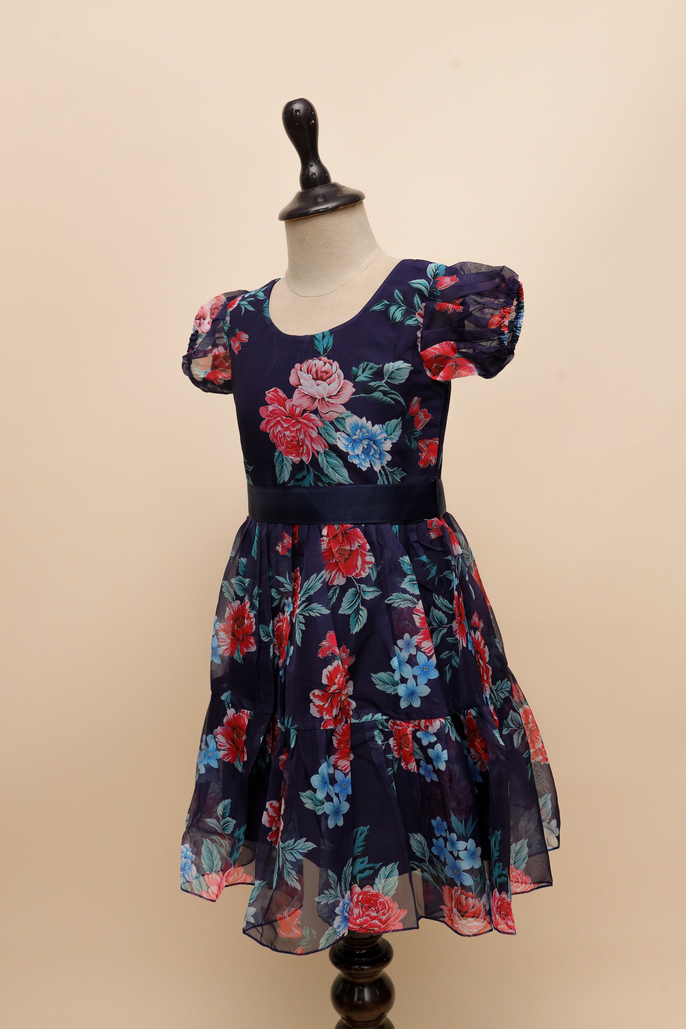 Twilight Bloom Tiered Frock