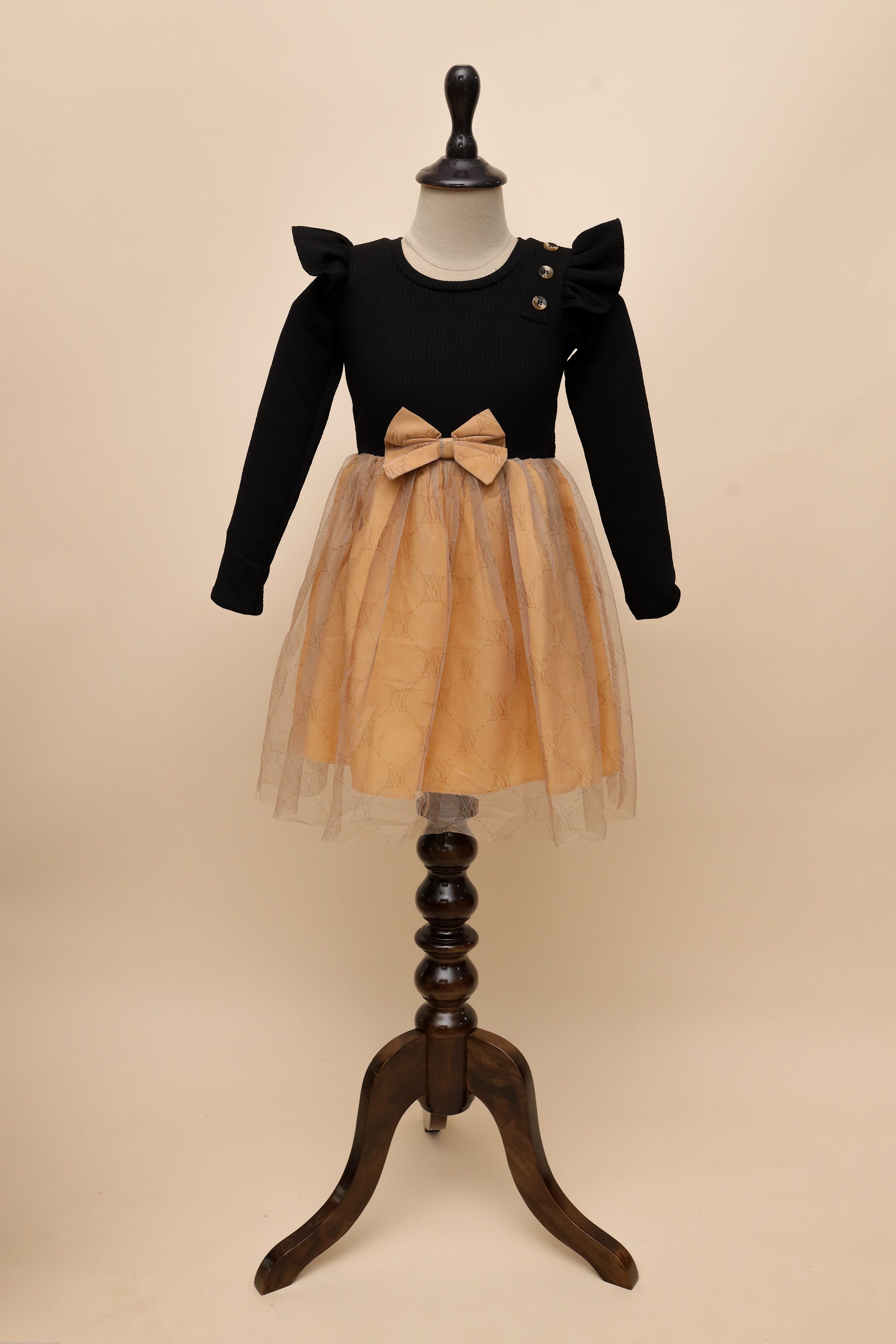 Golden Night Bow Frock