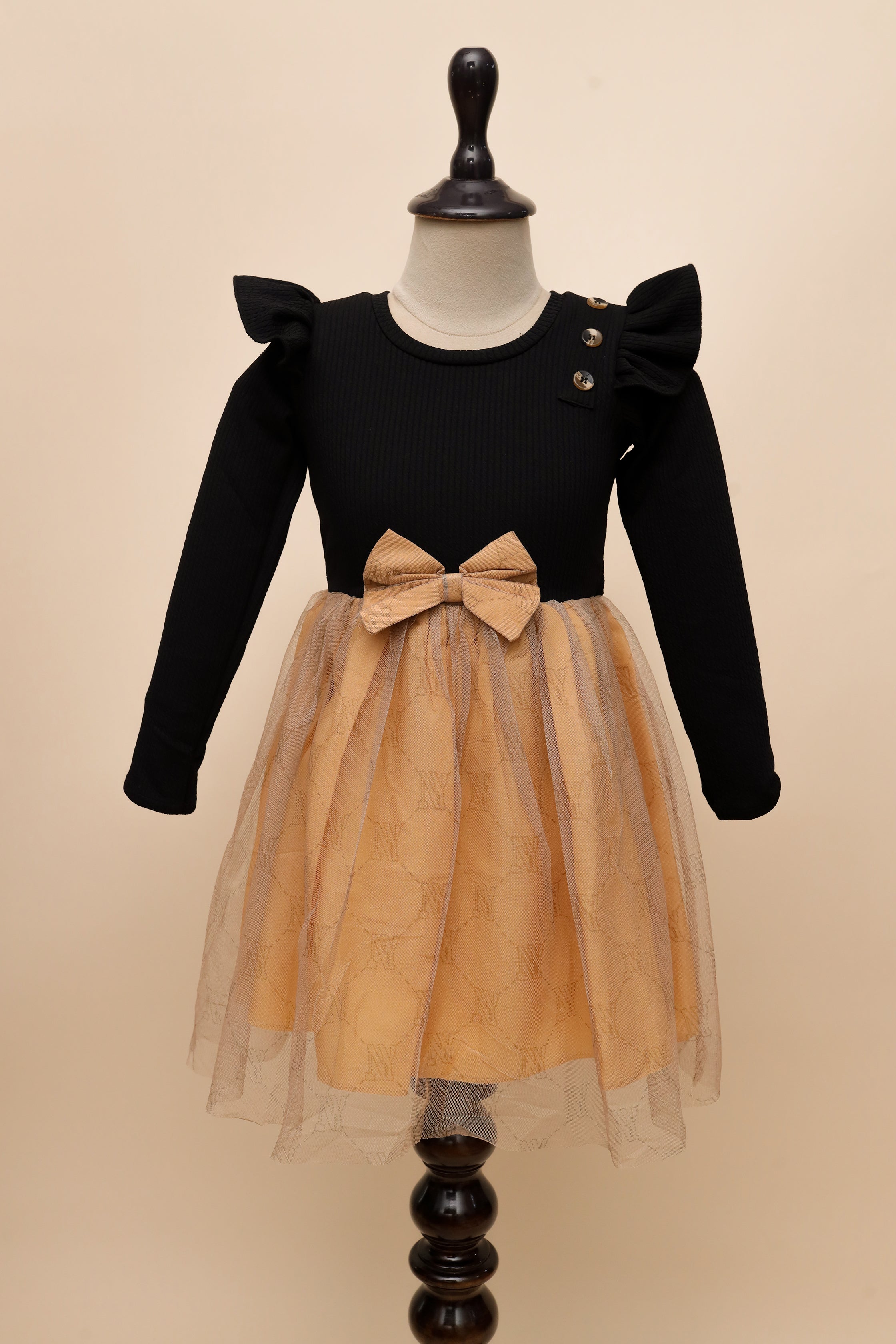 Golden Night Bow Frock