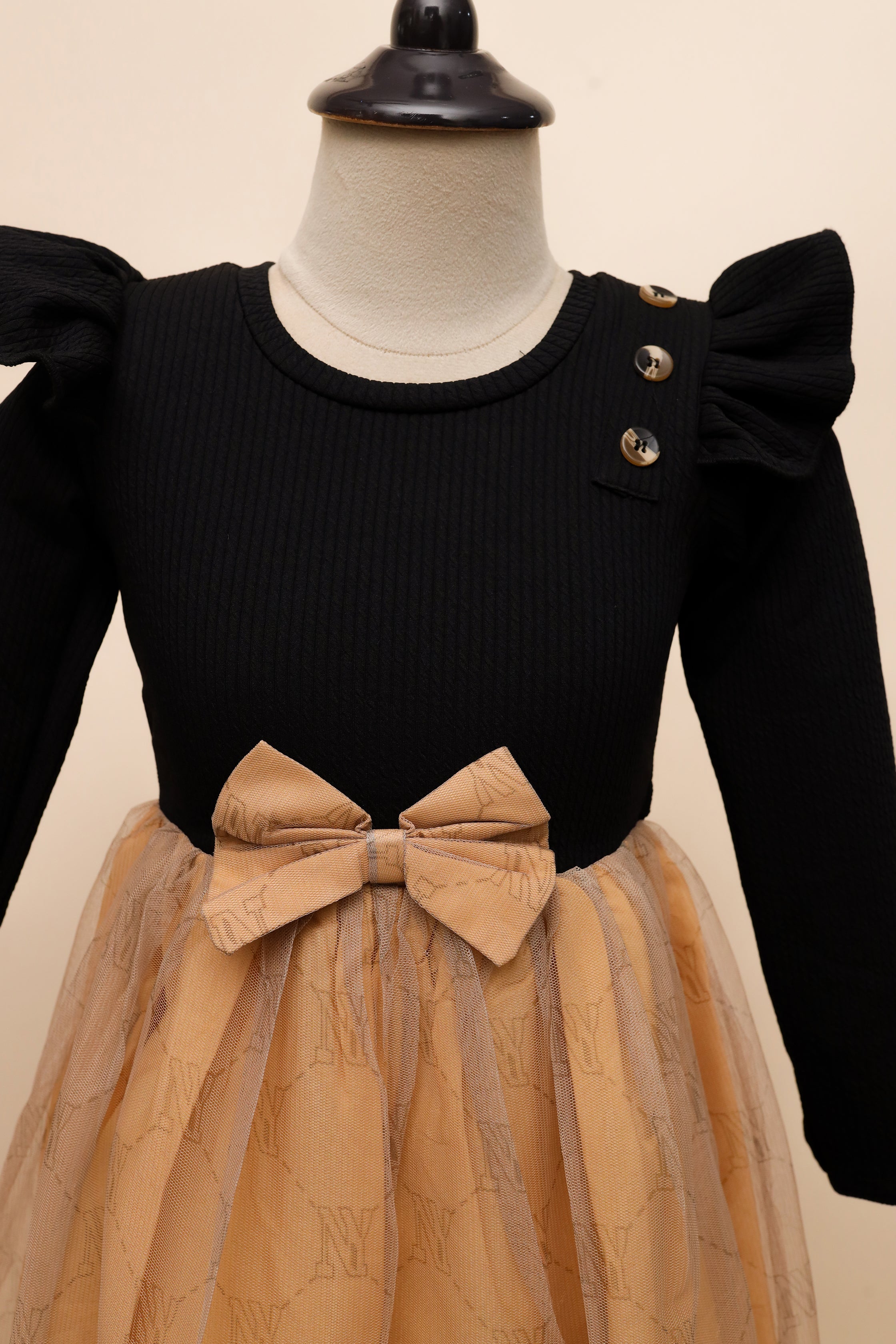 Golden Night Bow Frock