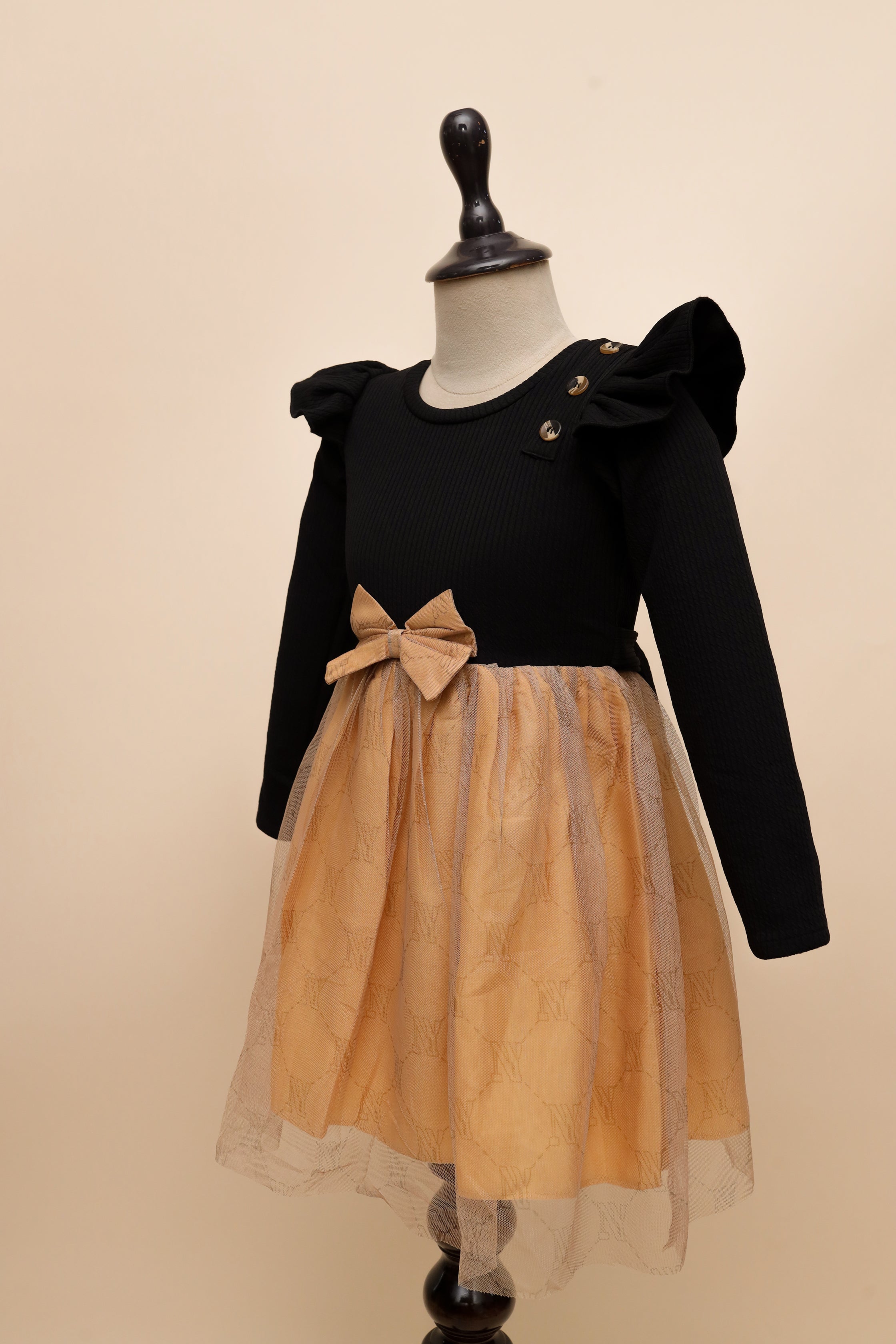 Golden Night Bow Frock