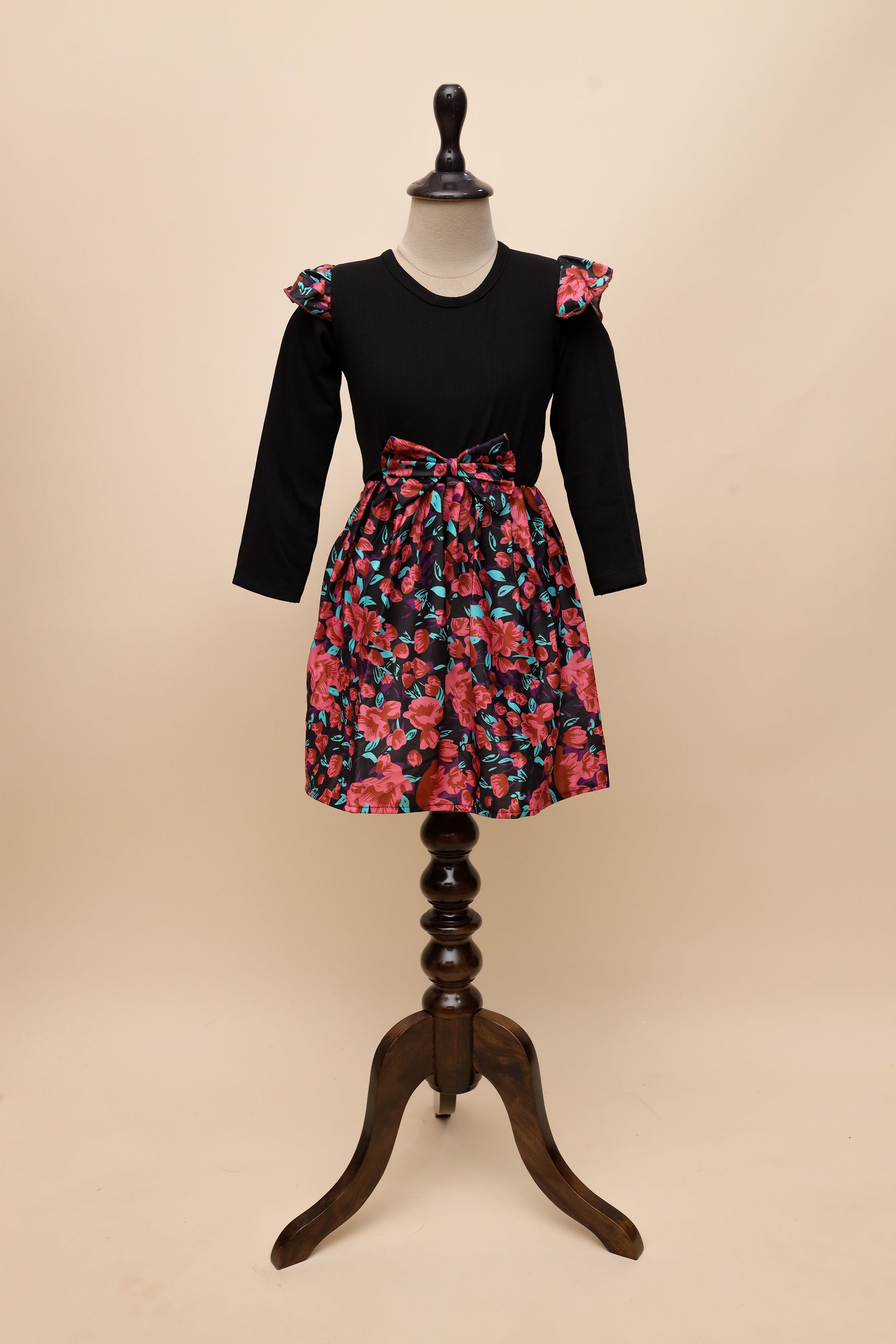 Ruby Floral Bow Frock