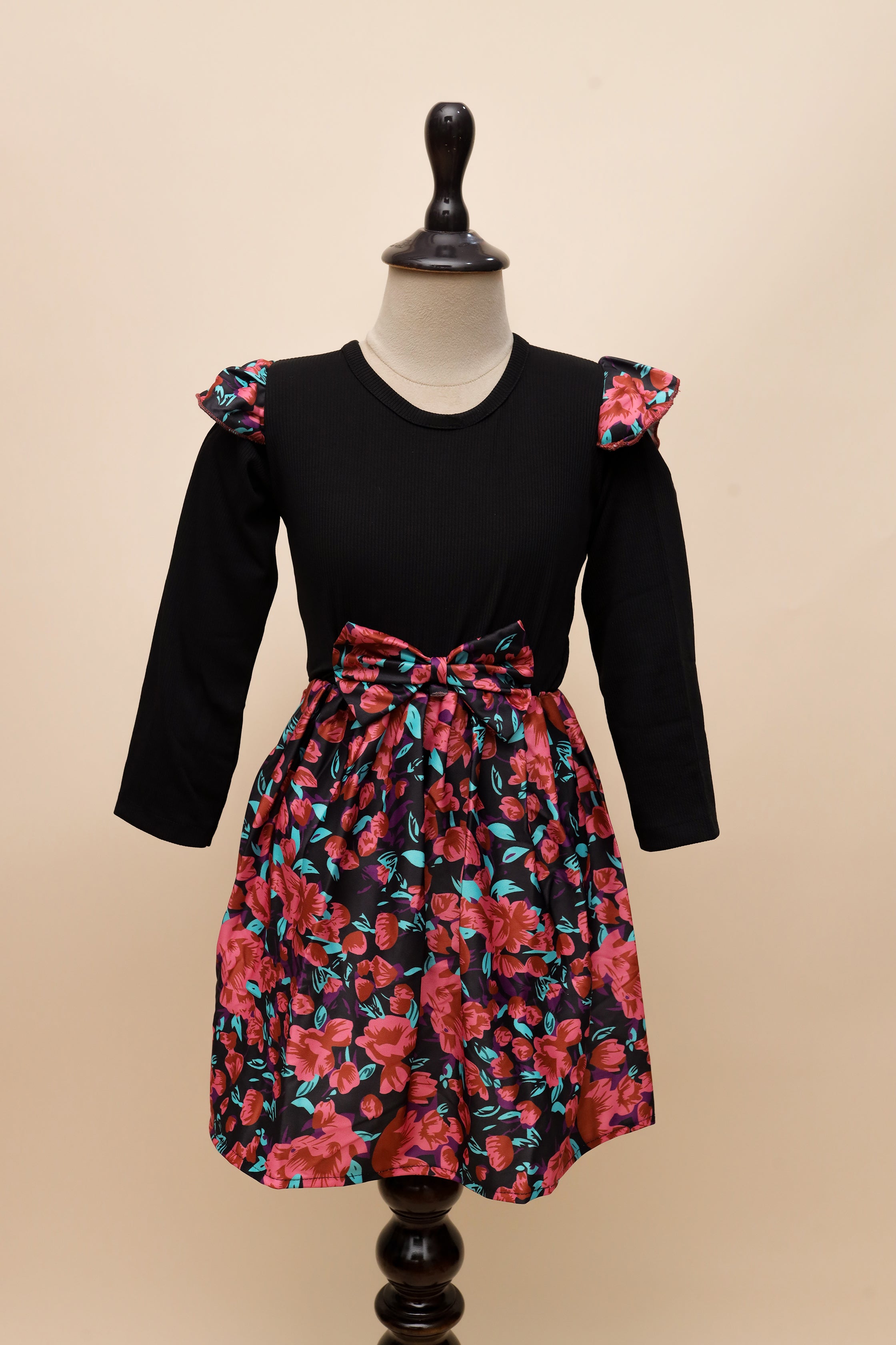 Ruby Floral Bow Frock