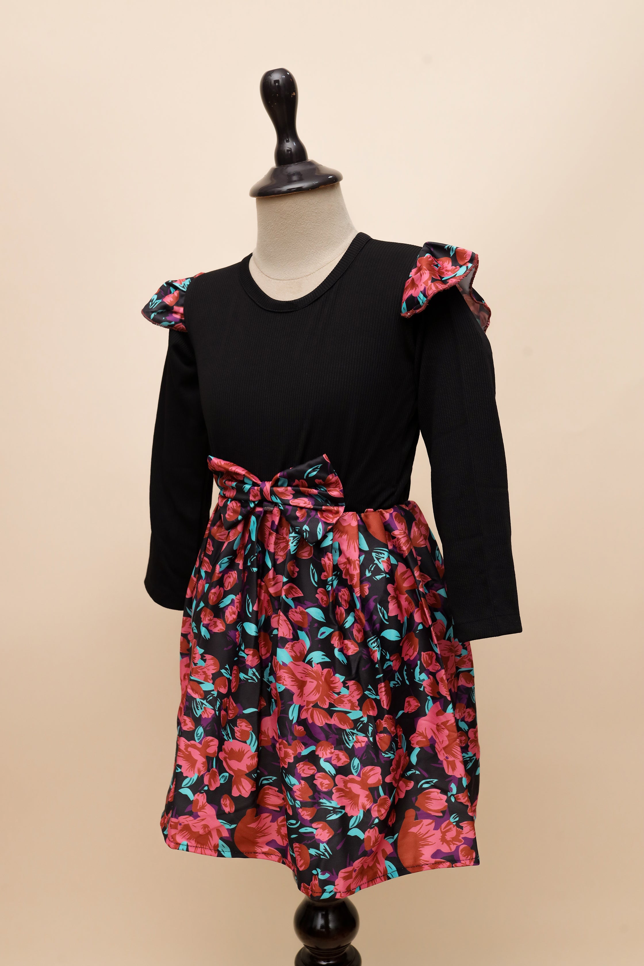 Ruby Floral Bow Frock