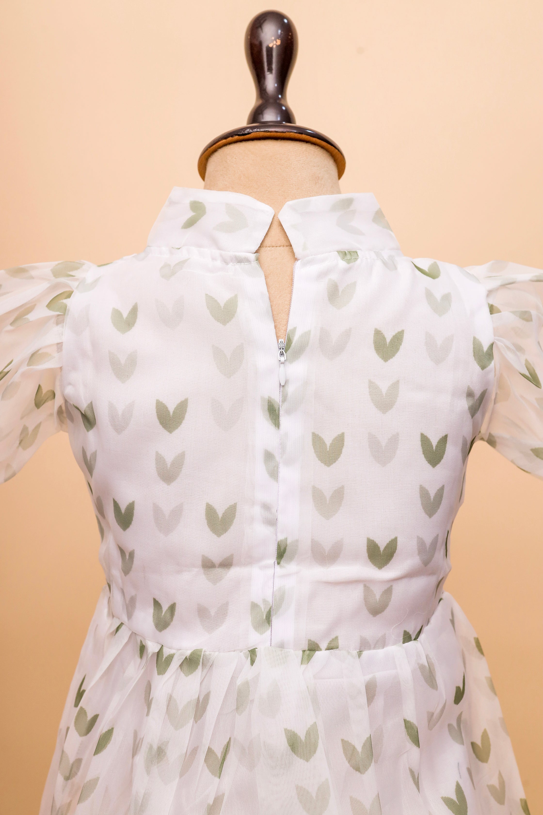 Olive Whisper Collar Frock