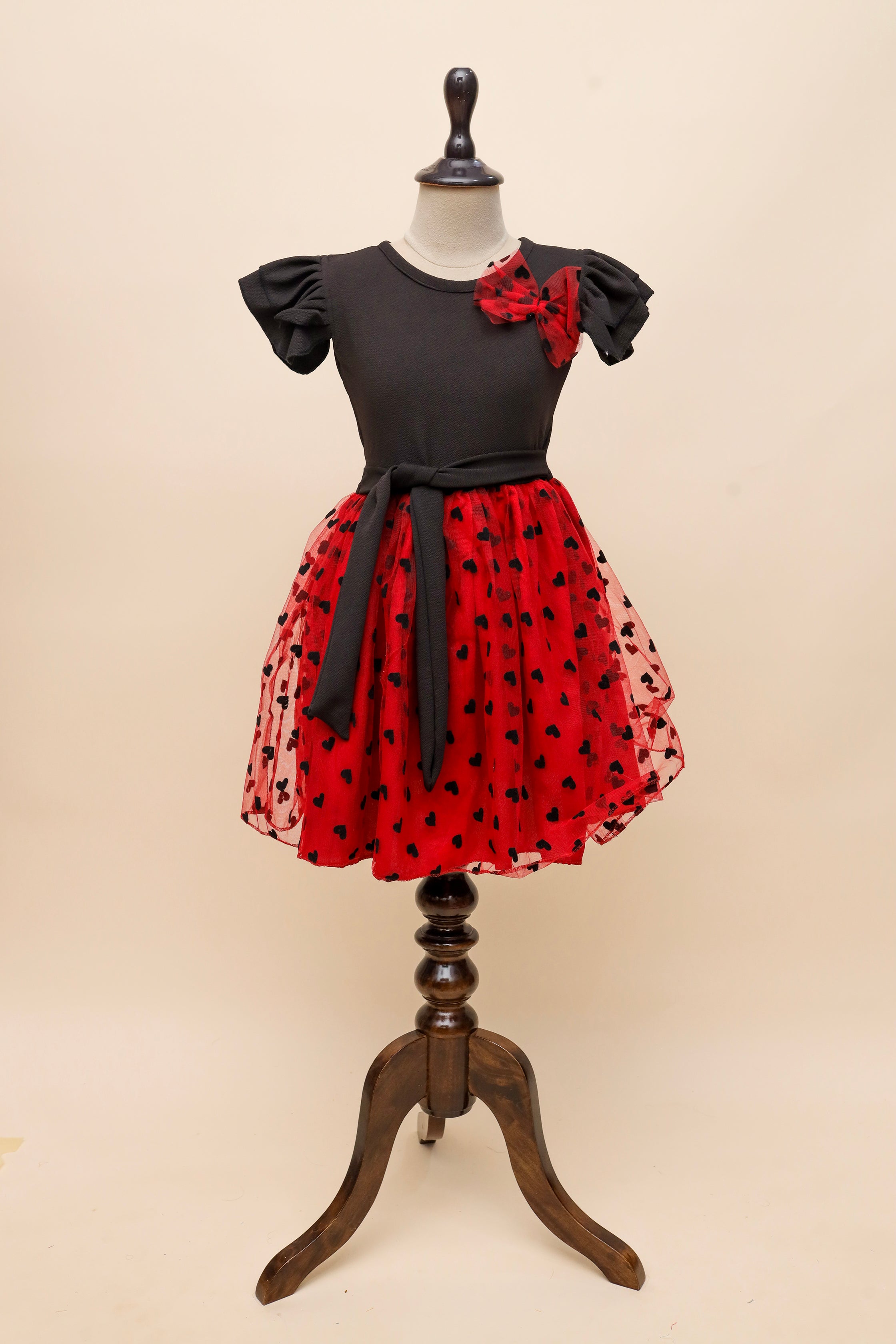 Red Heart Bow Frock
