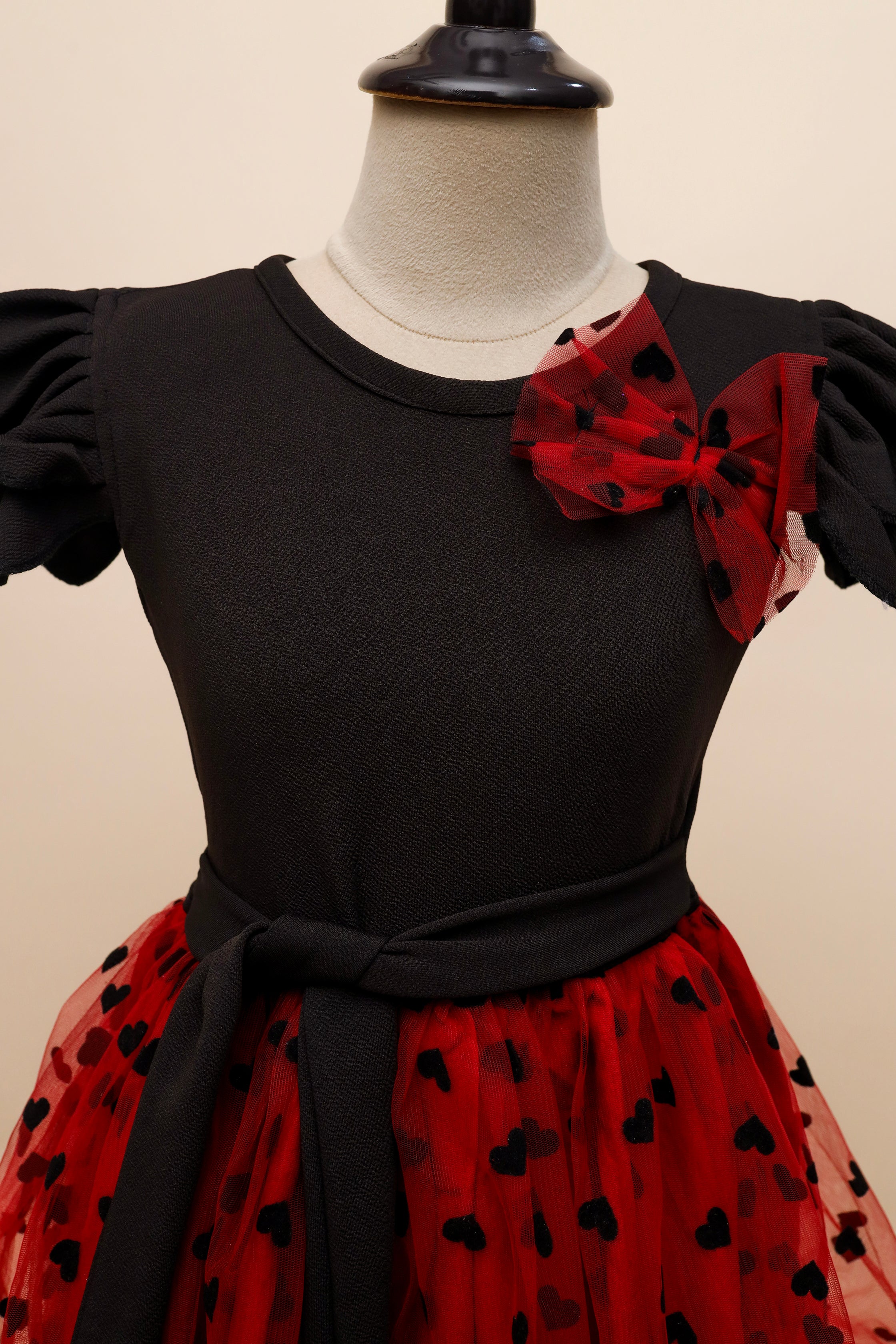 Red Heart Bow Frock