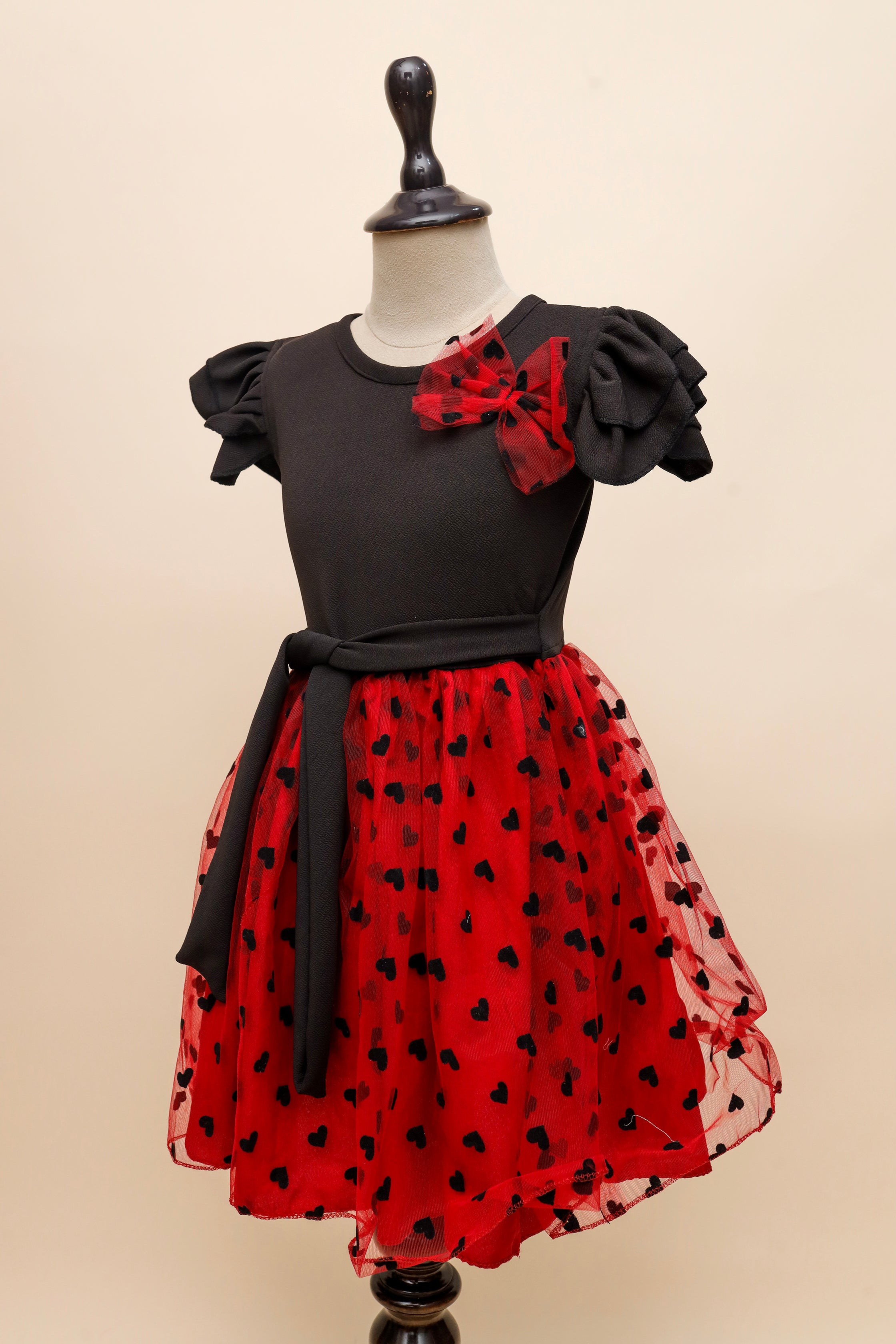 Red Heart Bow Frock