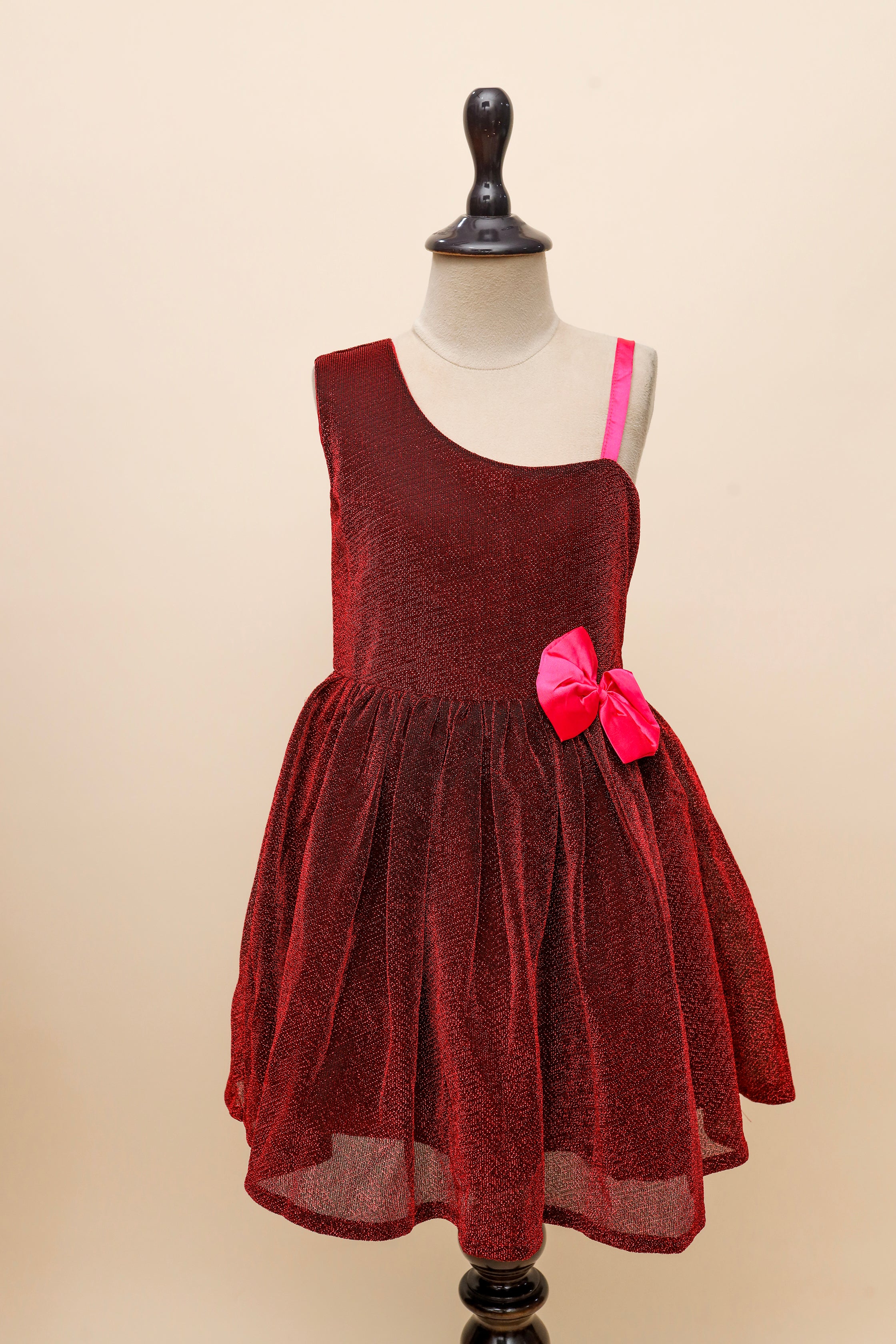 Sparkle Ruby Bow Dress