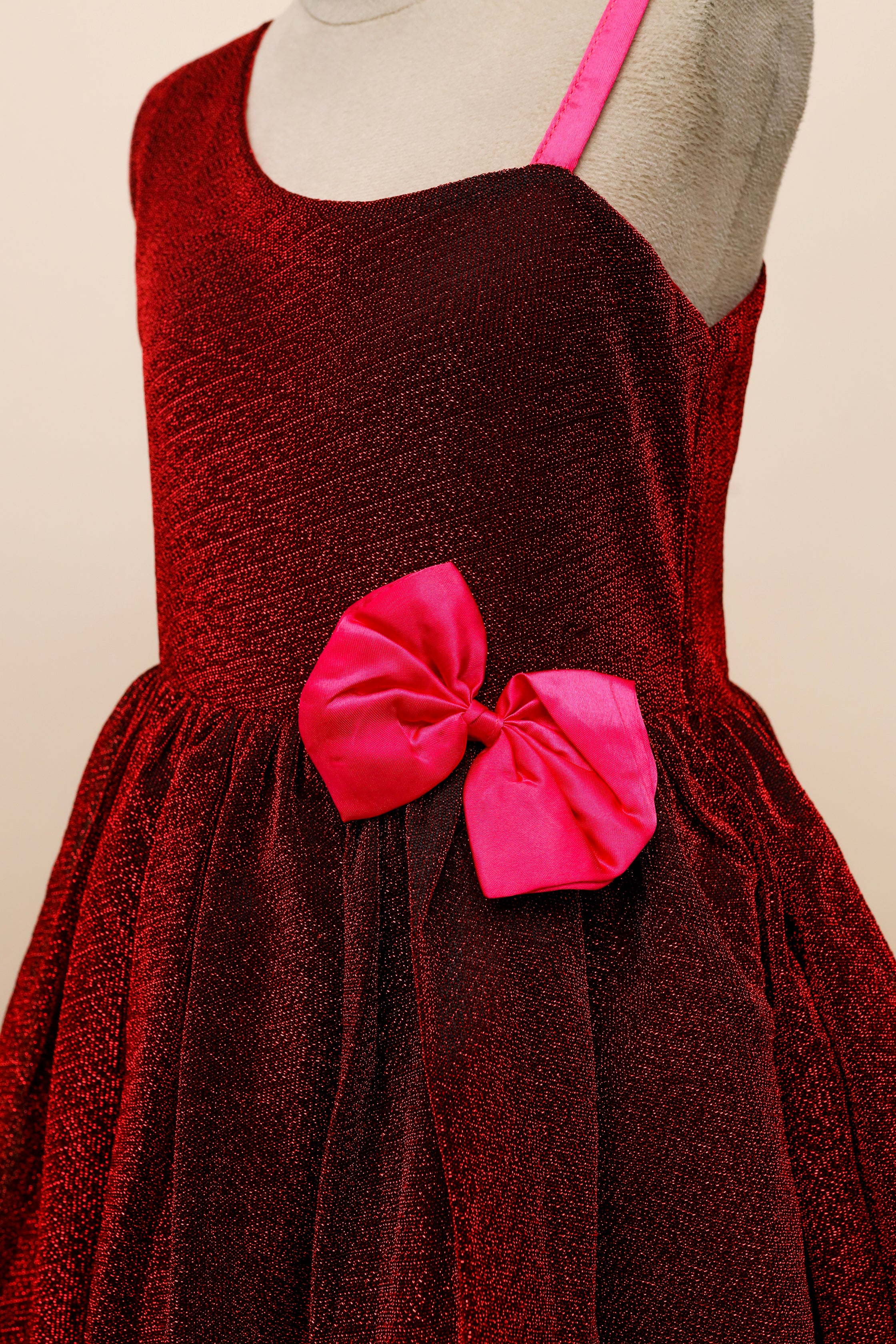 Sparkle Ruby Bow Dress