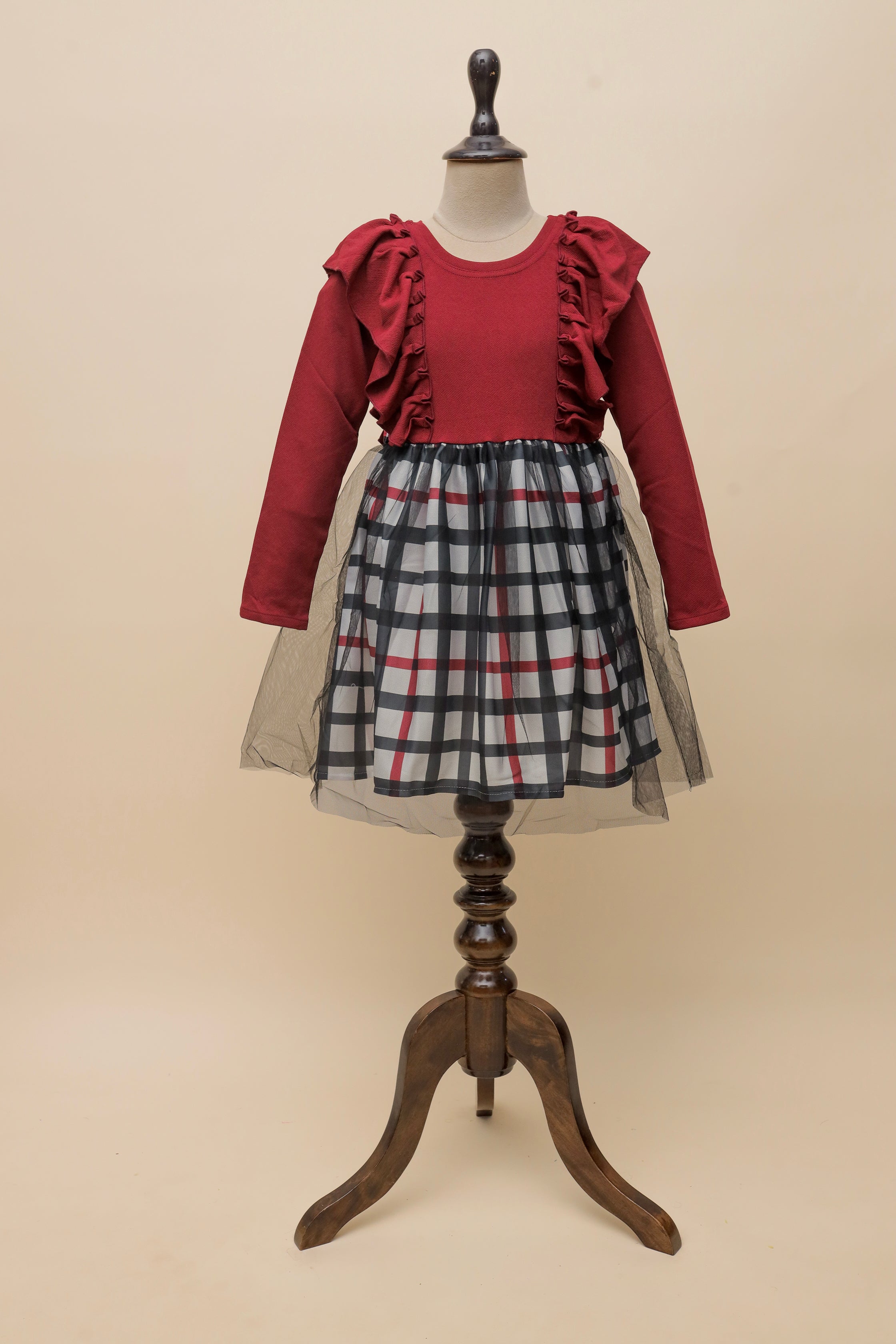 Heritage Plaid Bow Frock