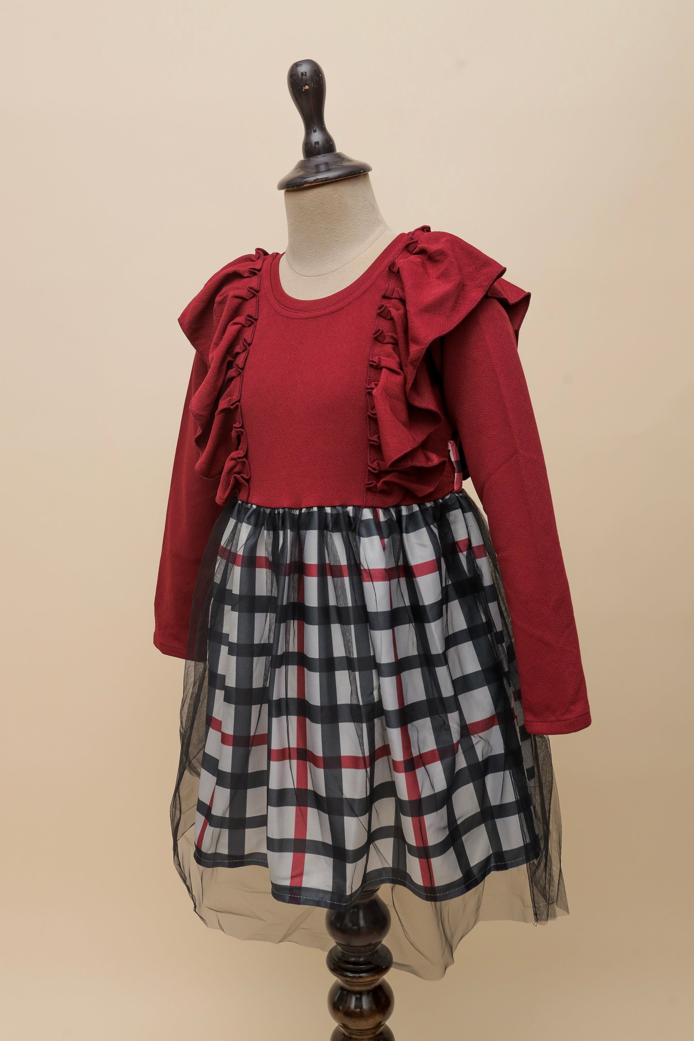 Heritage Plaid Bow Frock