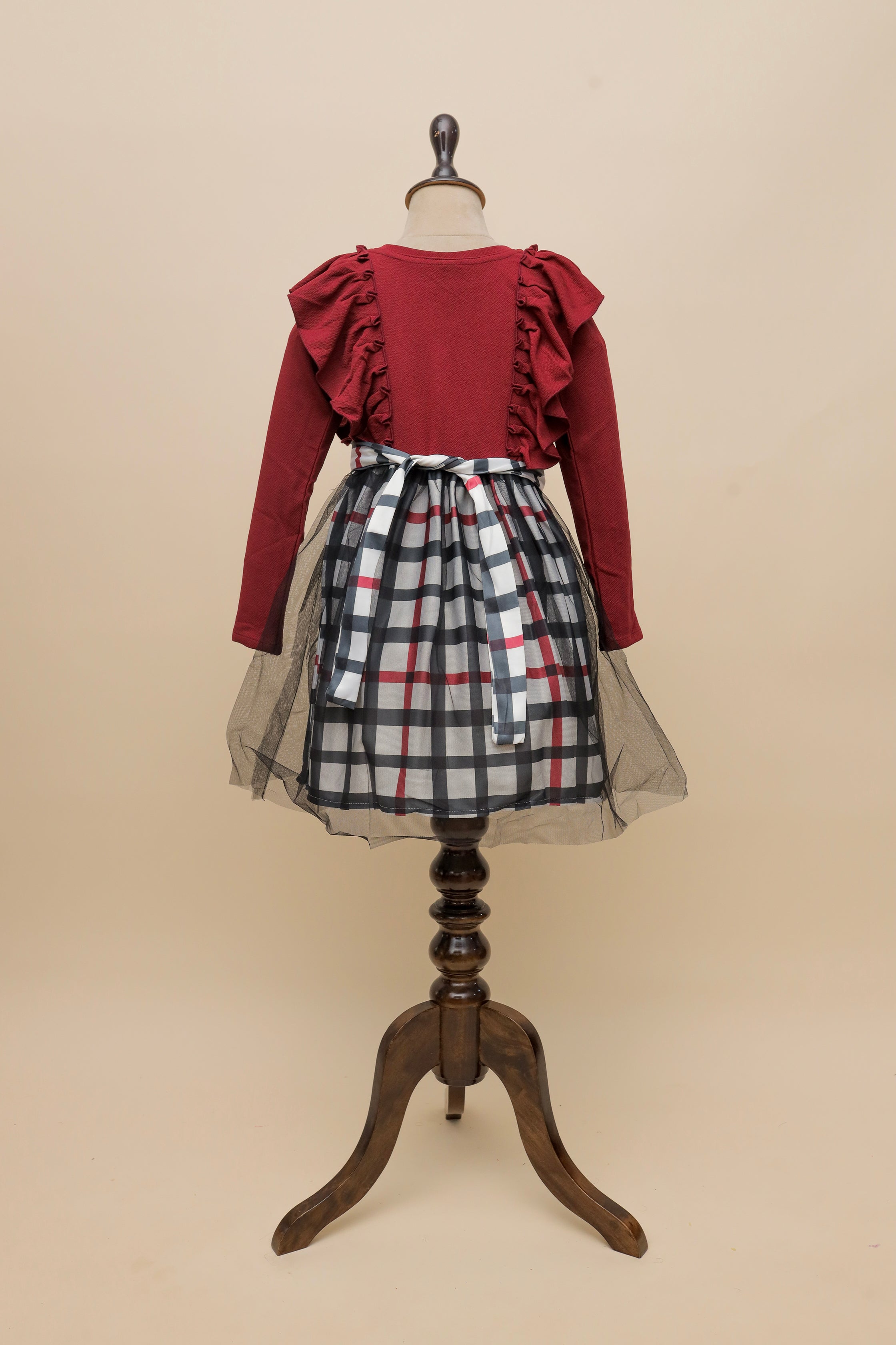 Heritage Plaid Bow Frock
