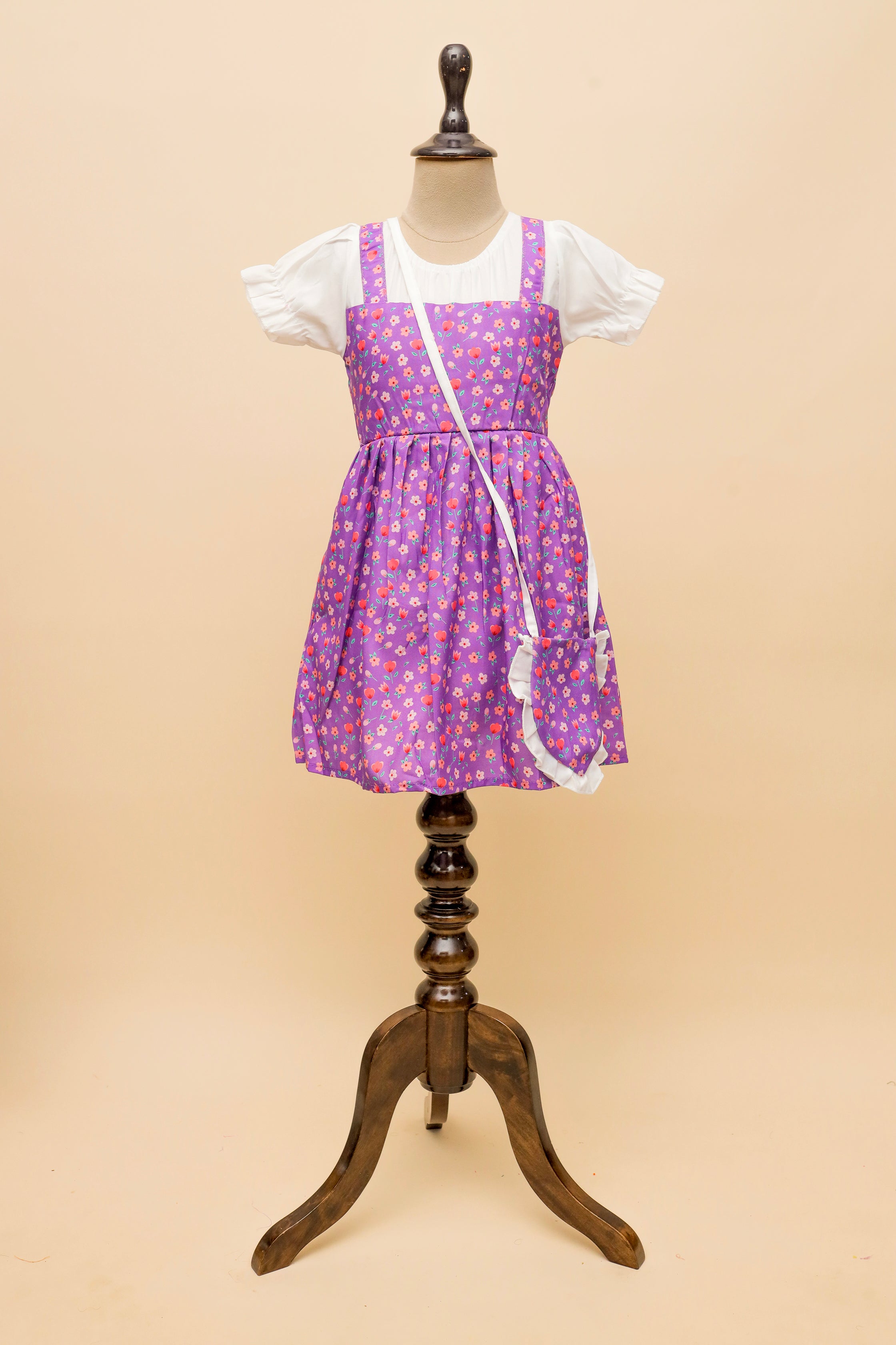 Lavender Daisy Dungaree Set