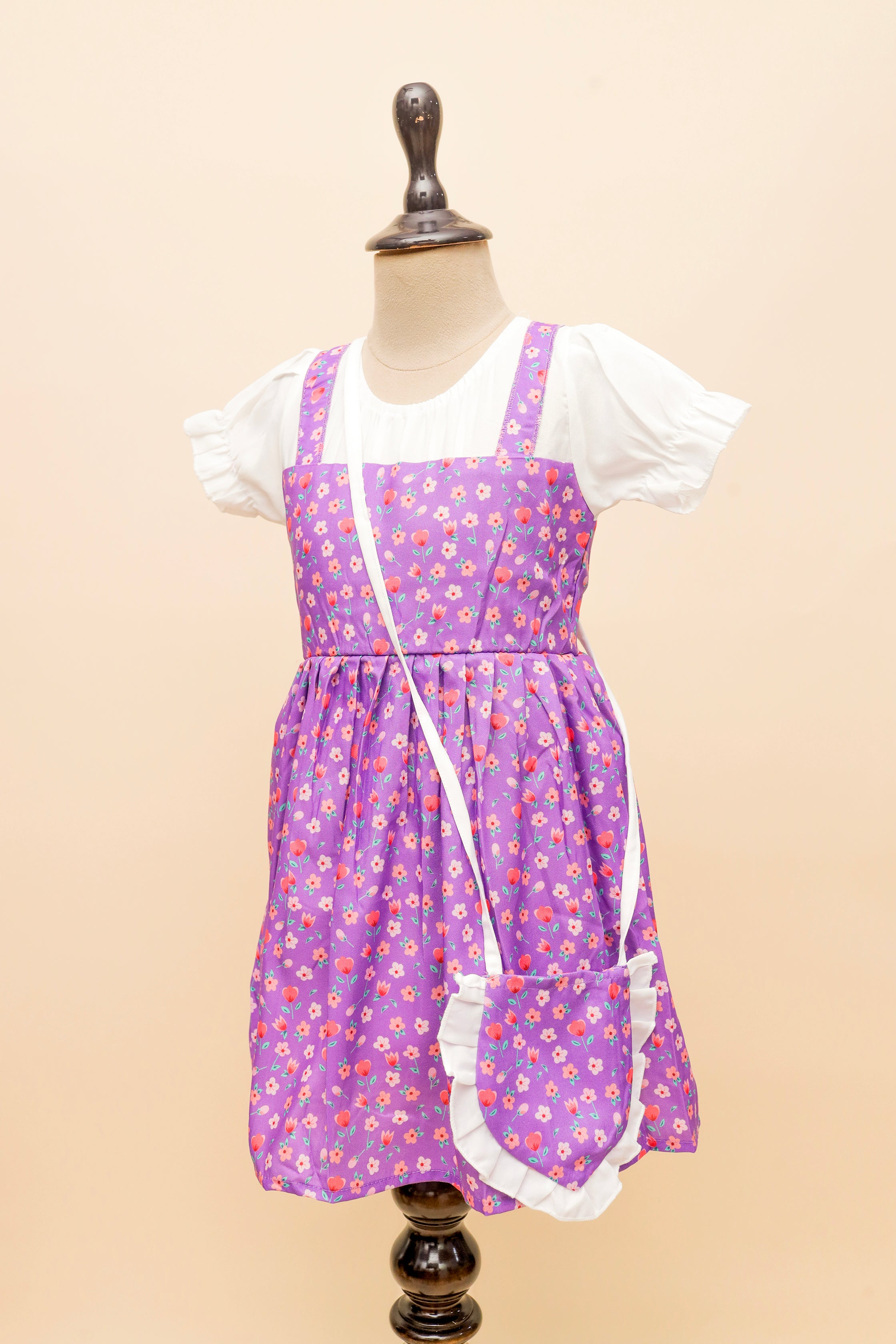 Lavender Daisy Dungaree Set