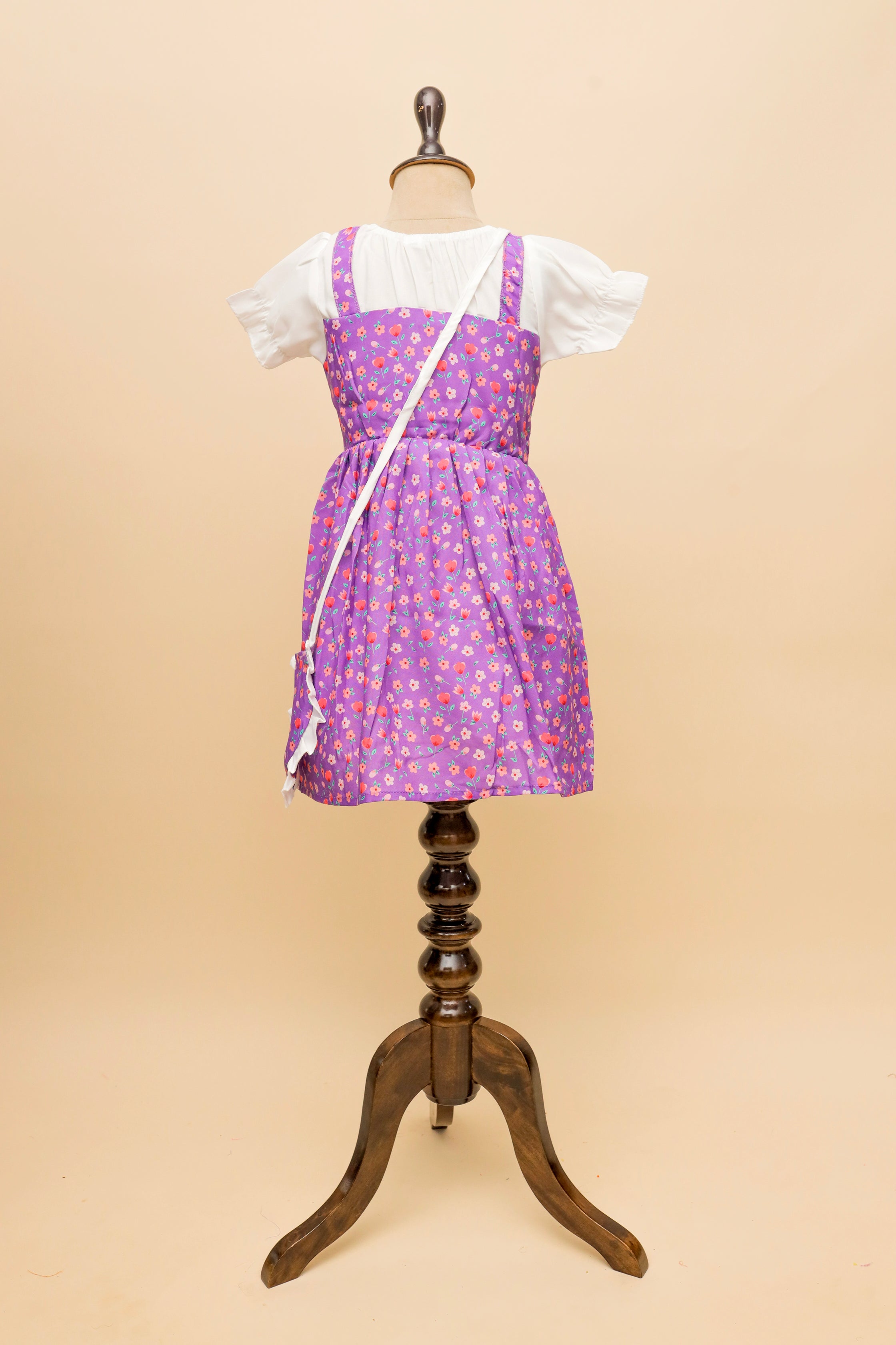 Lavender Daisy Dungaree Set