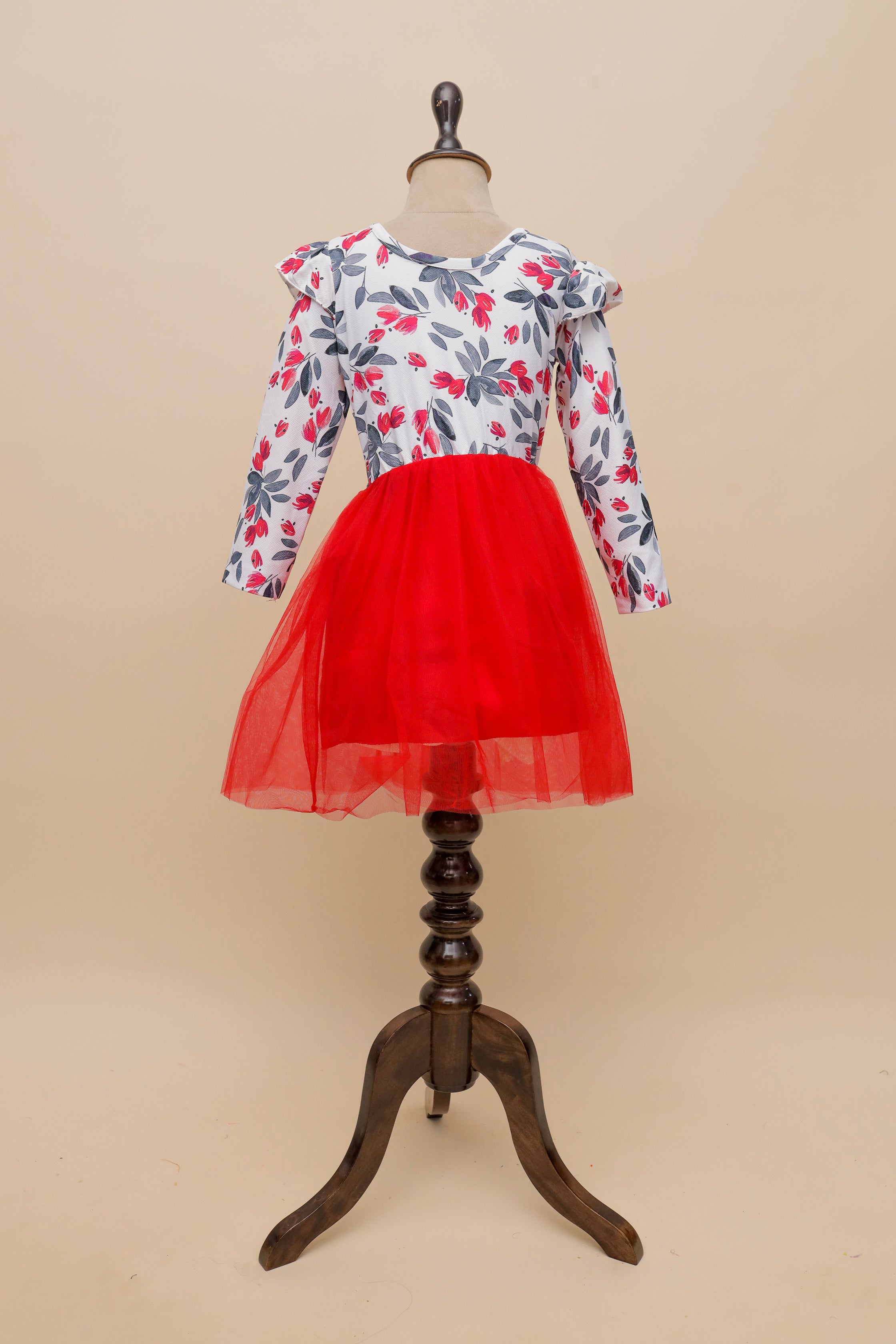 Crimson Tulip Tulle Frock