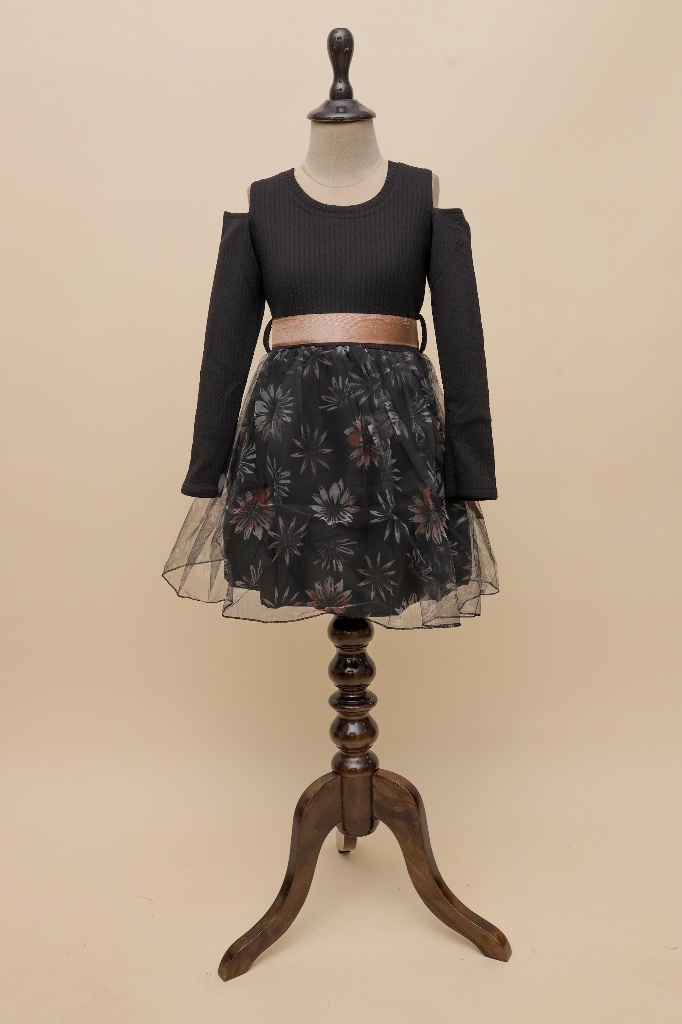 Midnight Floral Bow Frock
