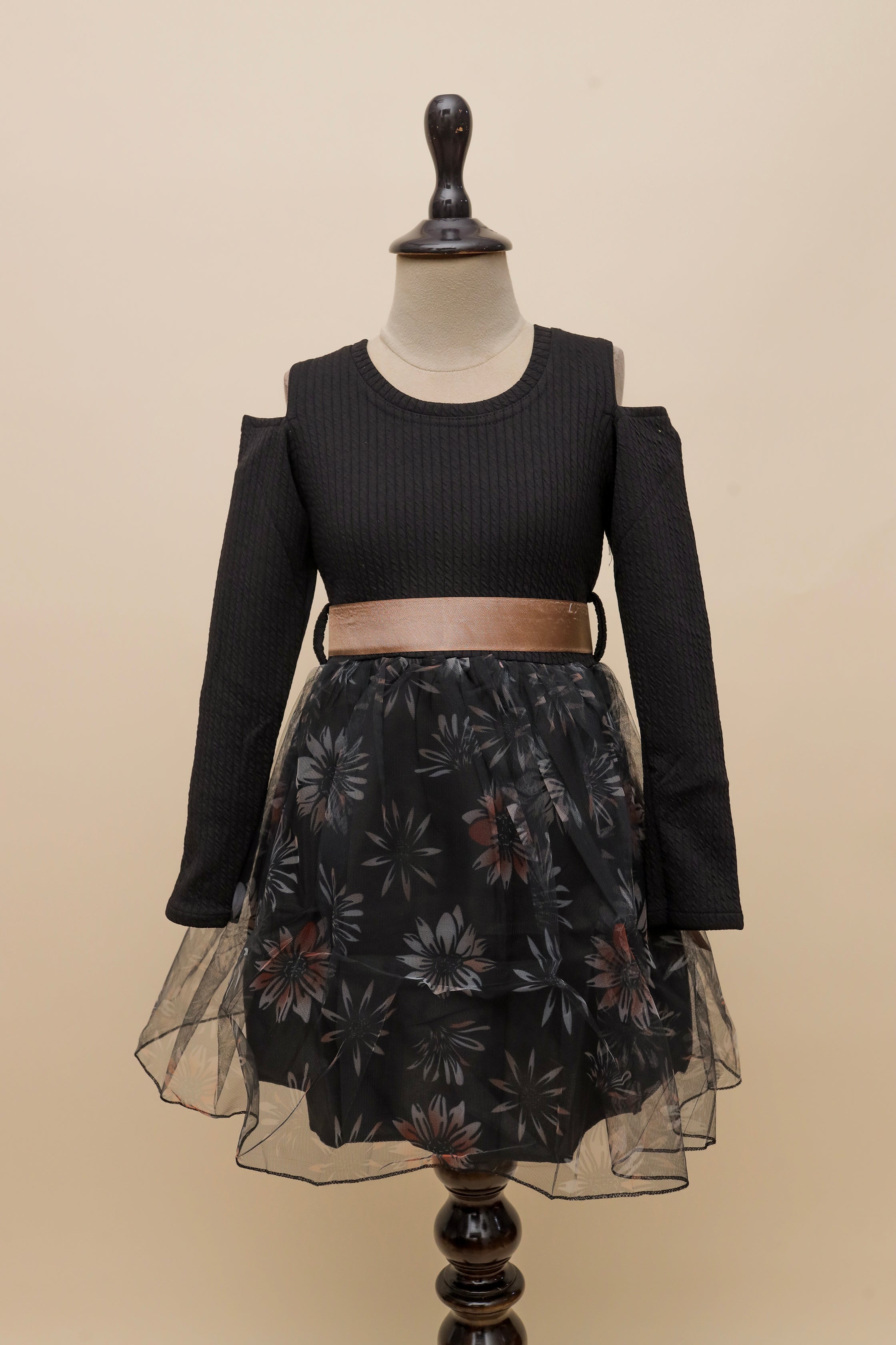 Midnight Floral Bow Frock