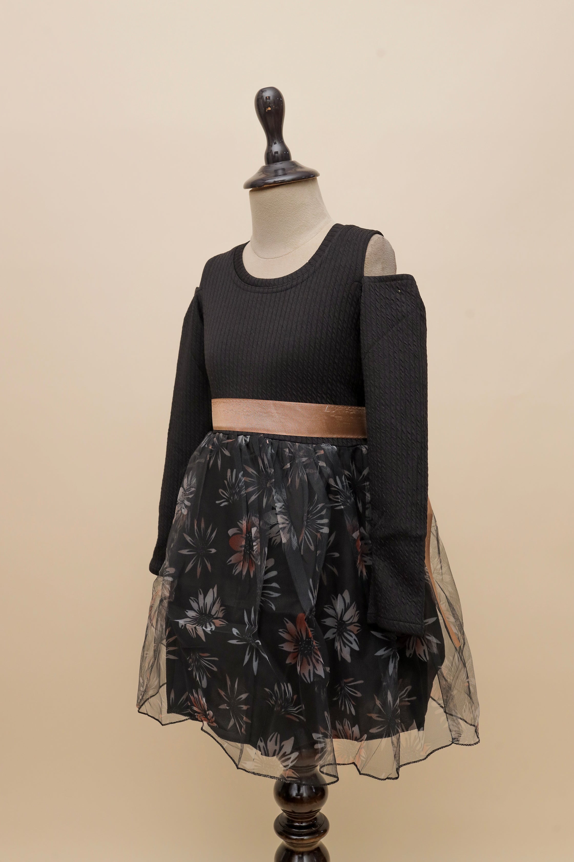 Midnight Floral Bow Frock
