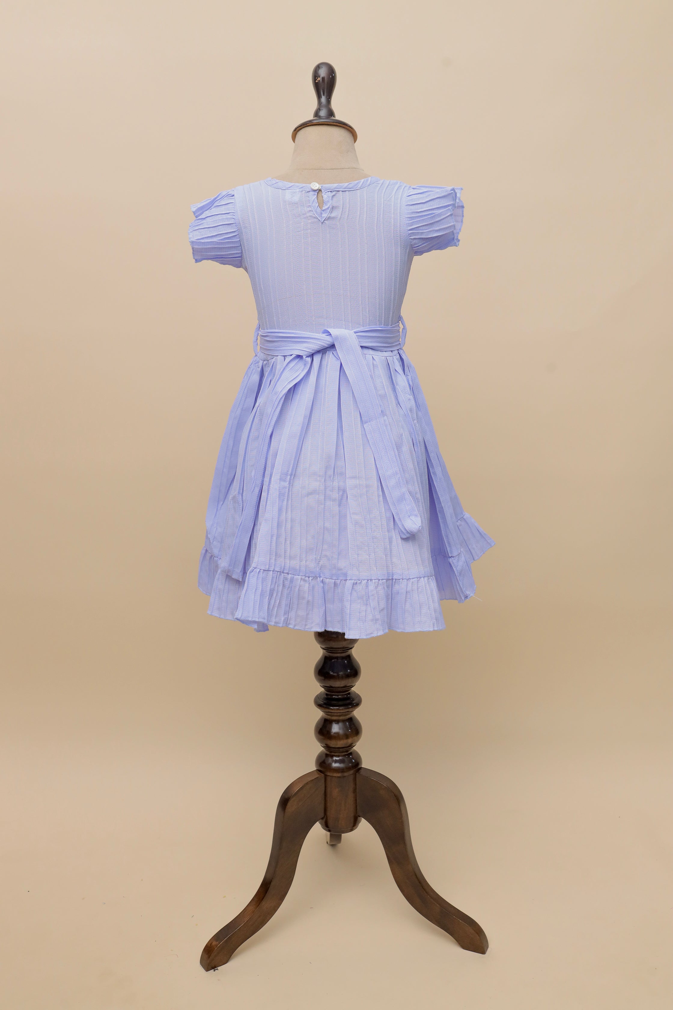 Lilac Ruffle Pleat Frock