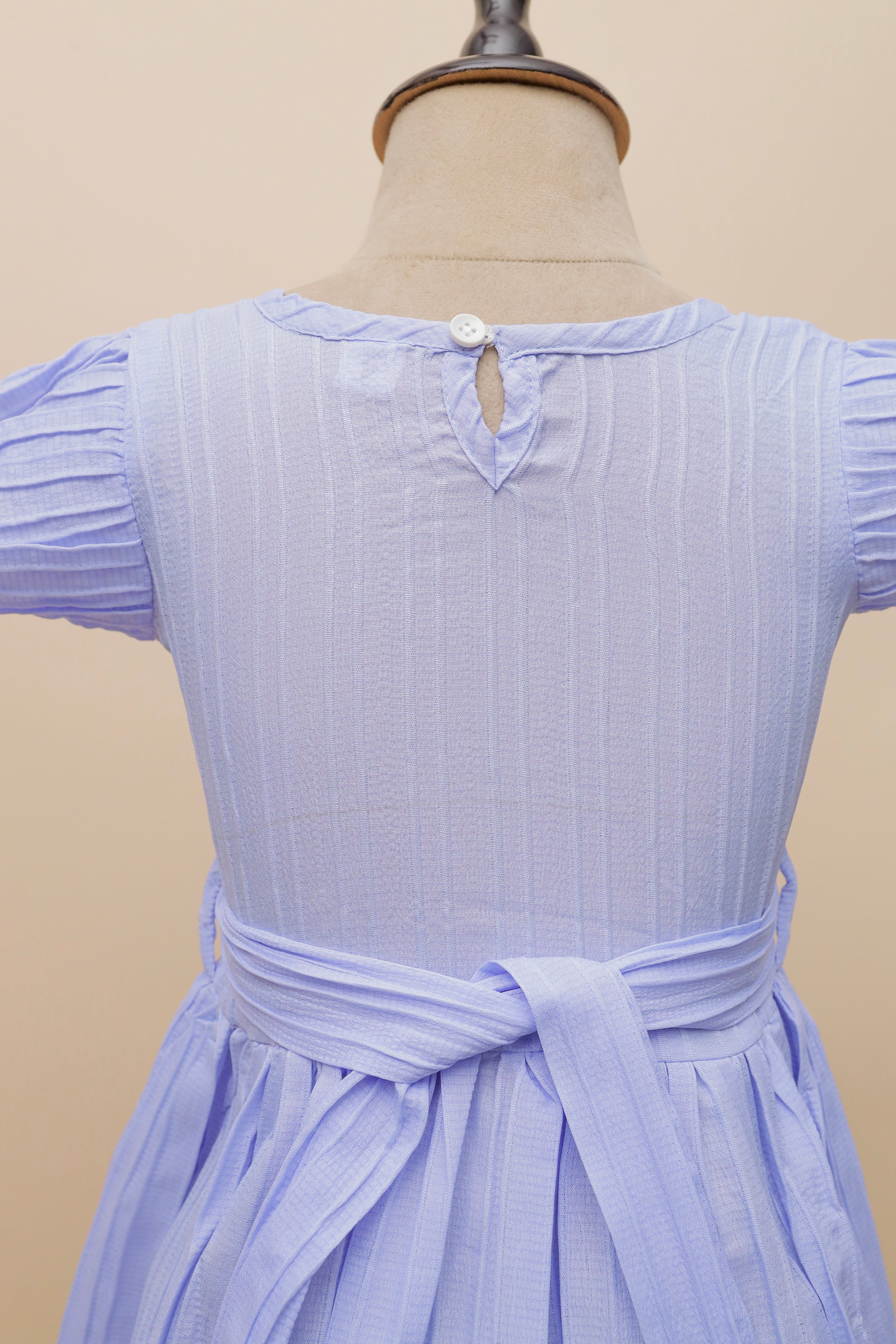 Lilac Ruffle Pleat Frock