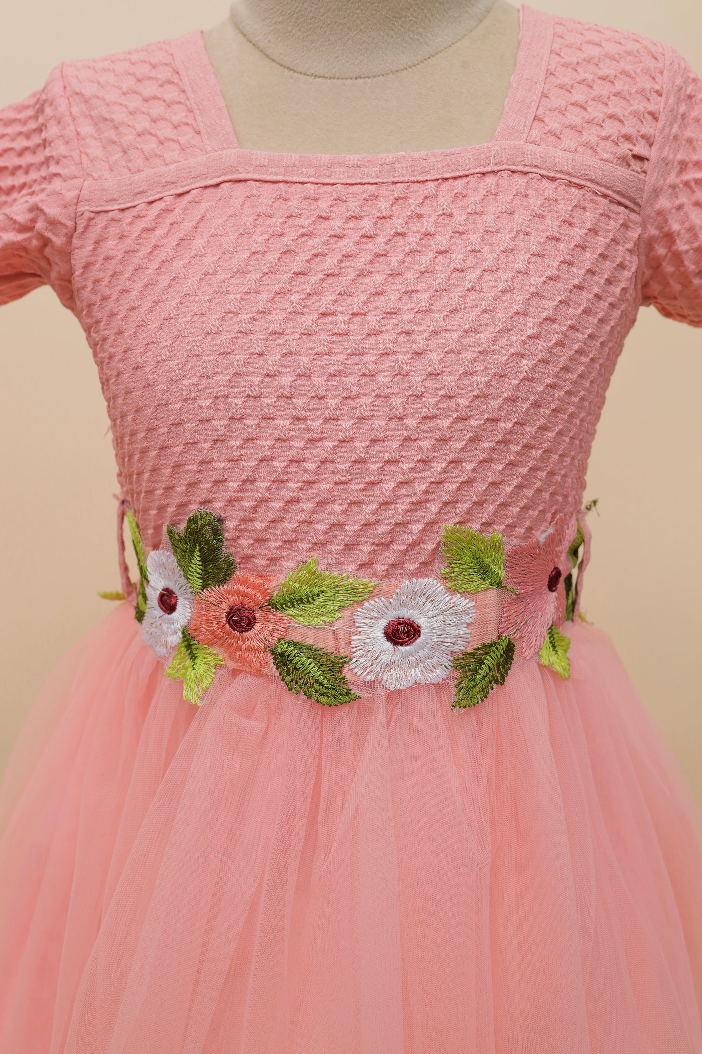 Lilac Garden Embroidered Frock