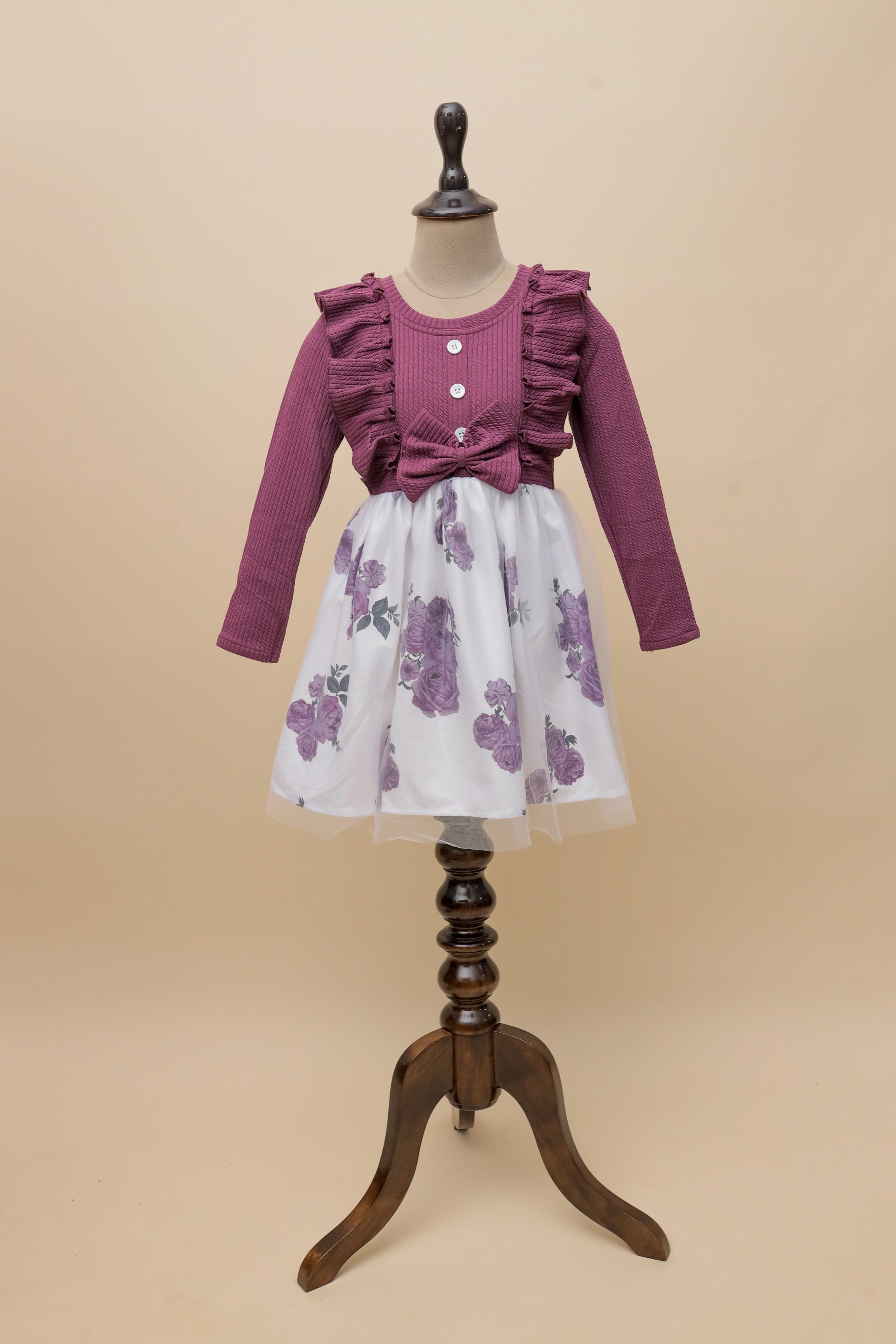Plum Petal Rose Frock