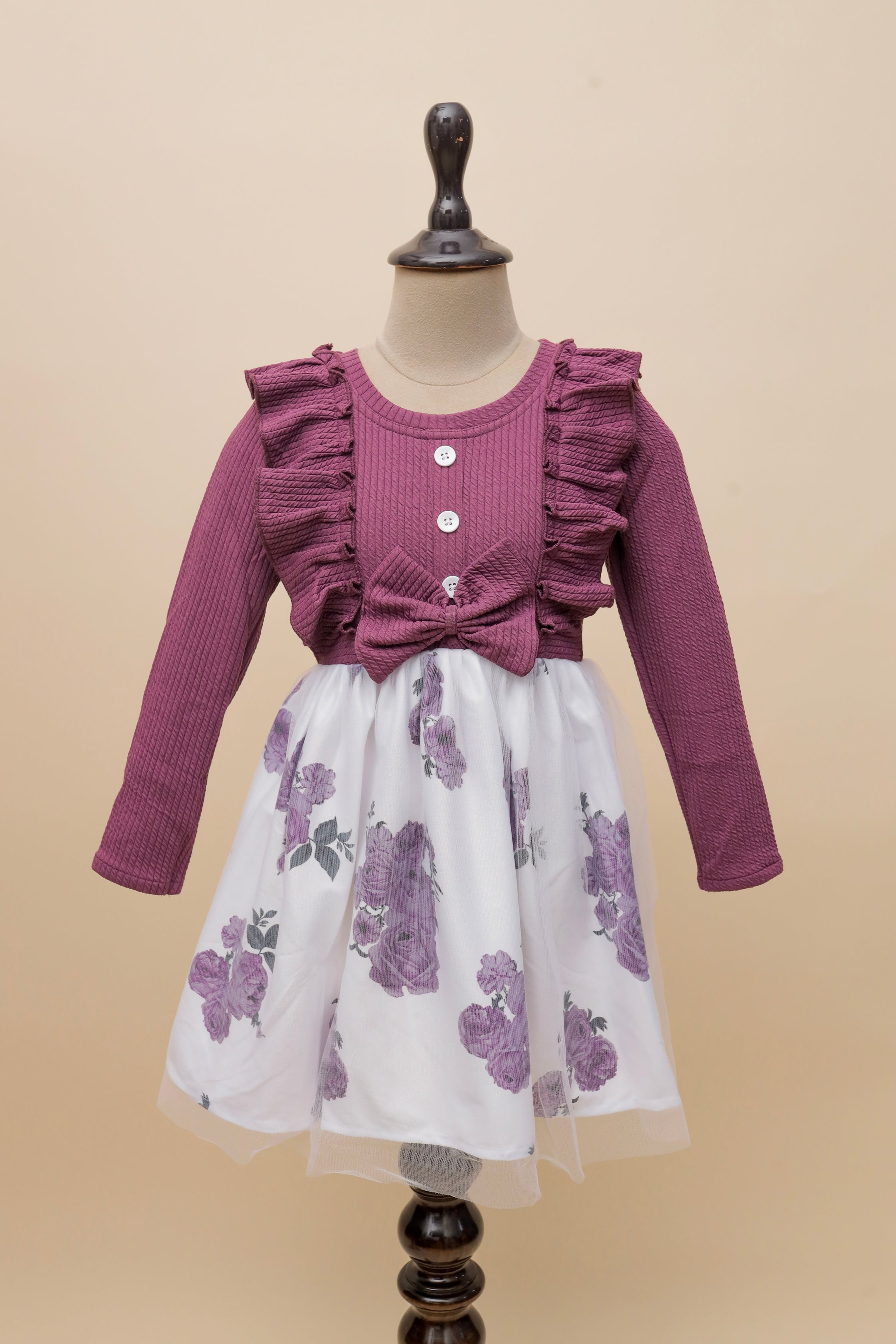 Plum Petal Rose Frock