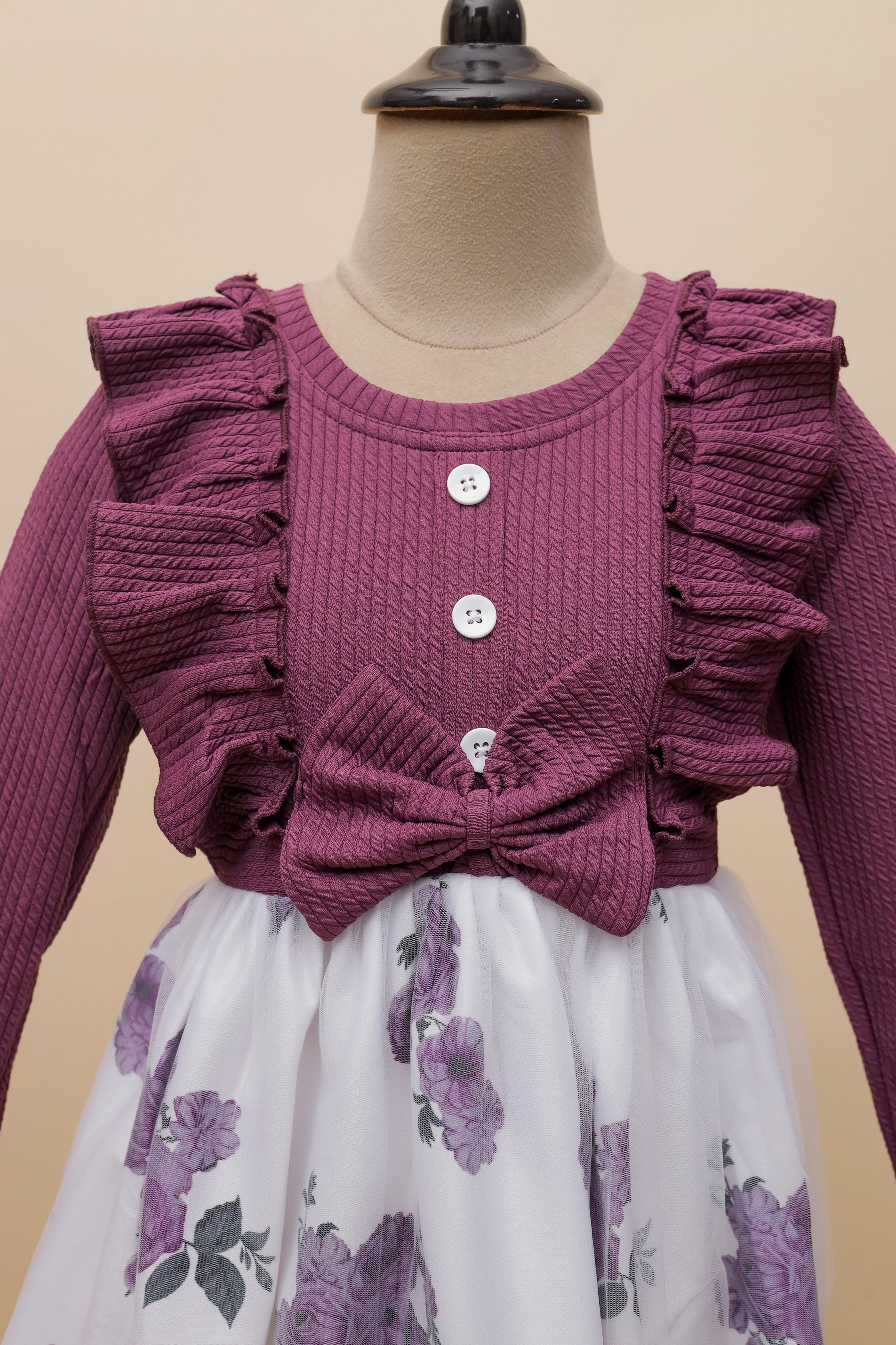 Plum Petal Rose Frock