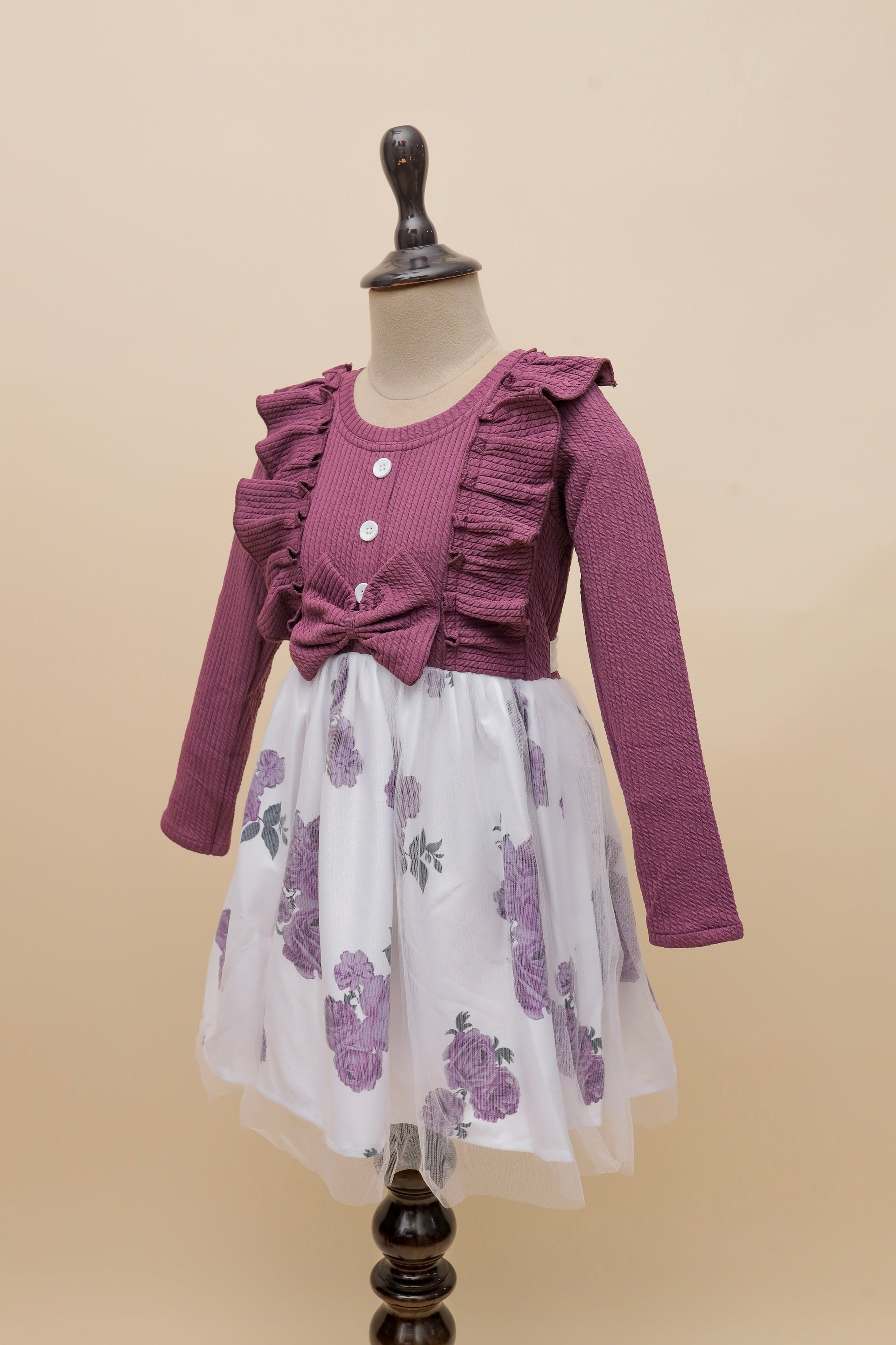 Plum Petal Rose Frock