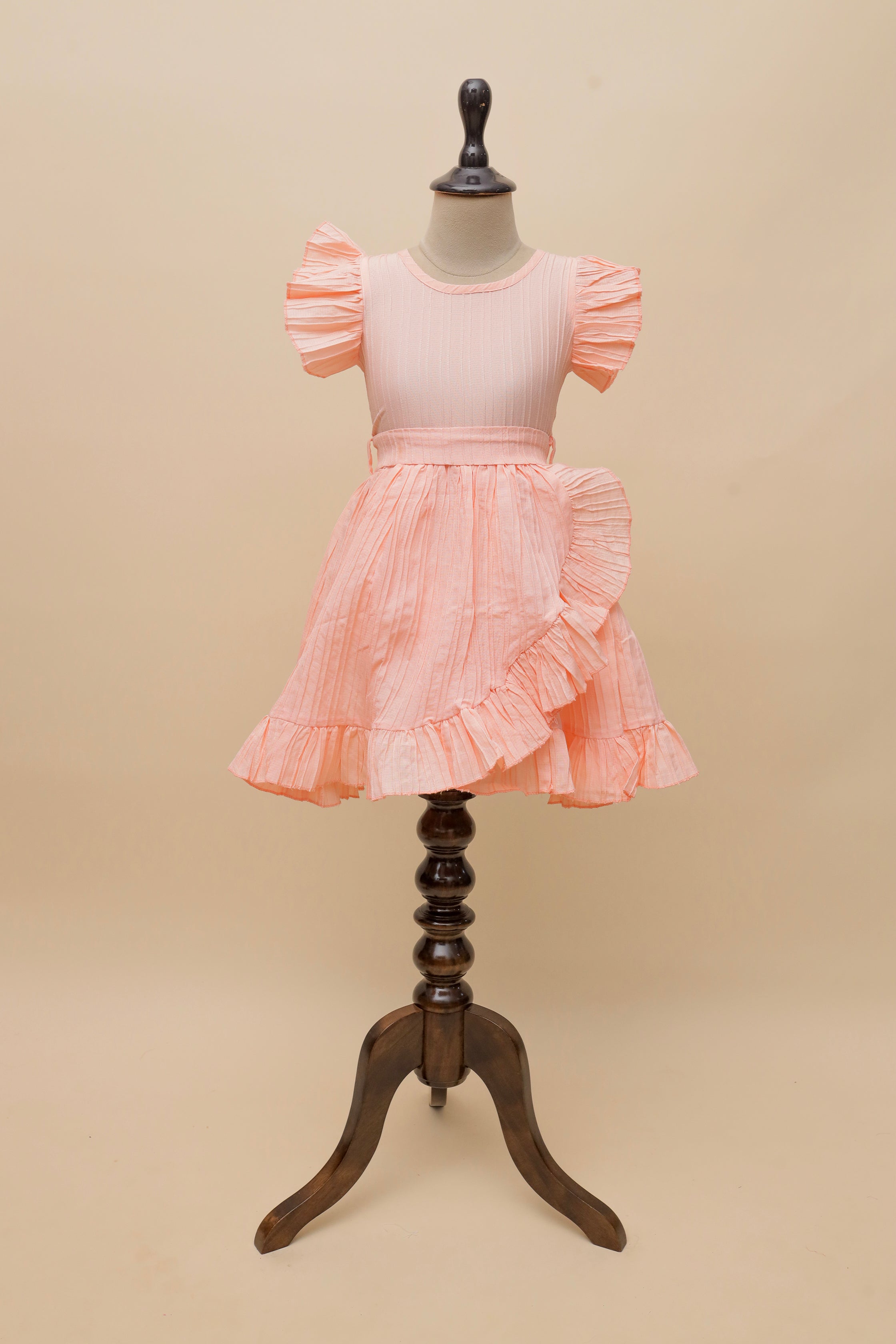 Lilac Ruffle Pleat Frock